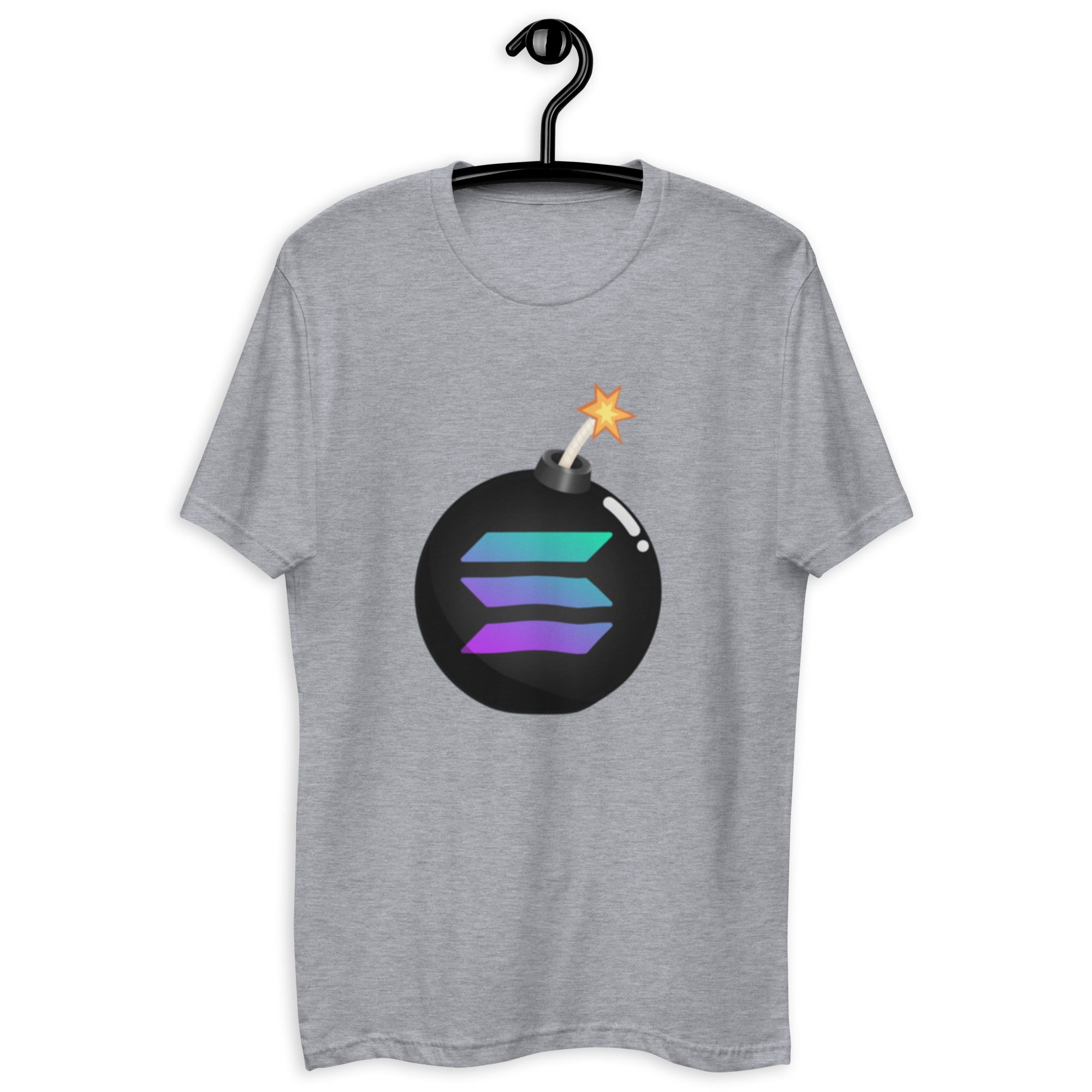 Solana Bomb T-Shirt - Explosive Design, Premium Quality, Explosive Solana is the Bomb, Cannonball Tee - Dynamic Crypto Bomb Design, Soft Cotton, Unisex Shirt SOL BOMB