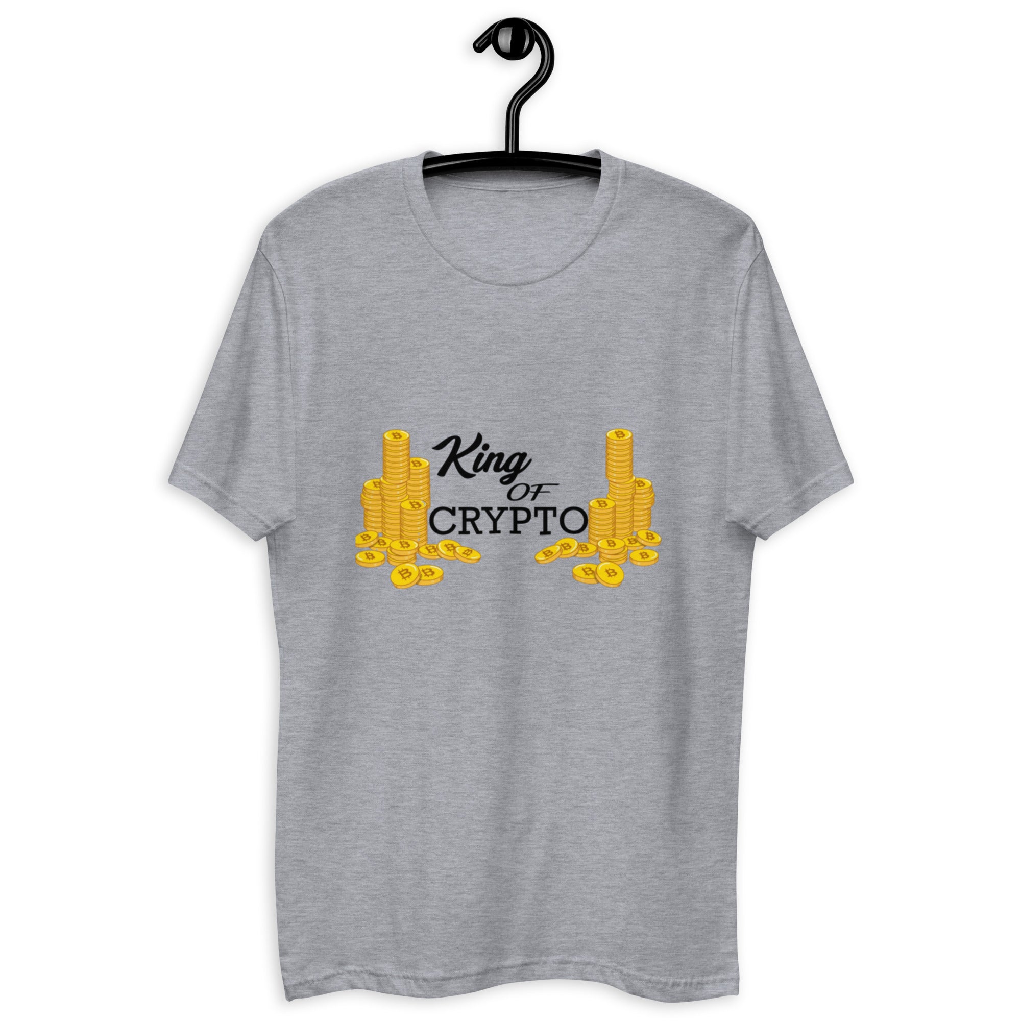 King of Crypto Bitcoin Tee - Ultimate Cryptocurrency Power Design, BTC Premium Cotton, Unisex, King of Crypto T-shirt