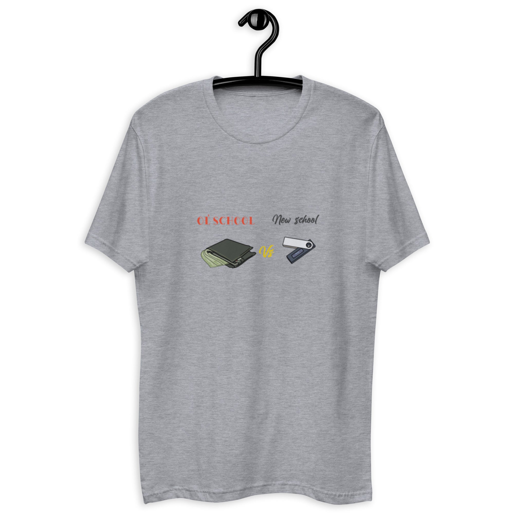 Old School (VS) New School T-Shirt - Timeless Design, Premium Quality, Old vs New School Wallet Tee: Fiat vs Crypto Design, Quality Cotton, Unisex, Old School vs New School T-shirt