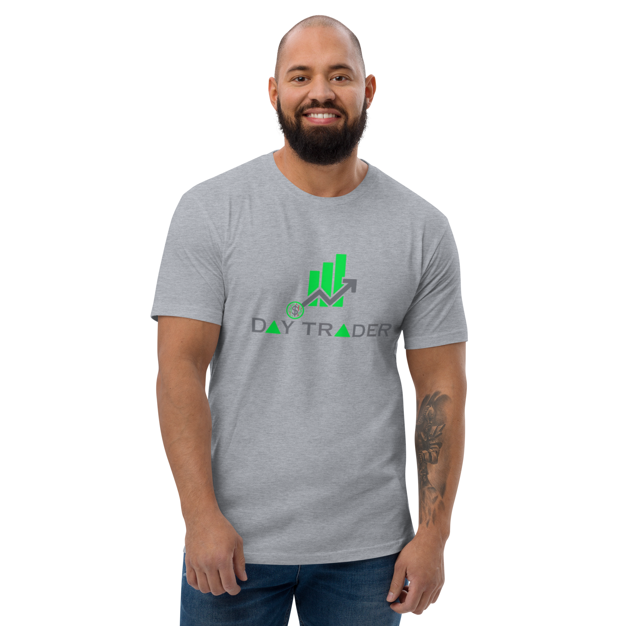 Day Trader T-Shirt - Stylish Design, Premium Quality, Profitable Day Trader Tee - Bullish Green Candles Design, Premium Cotton, Unisex, Day Trader T-shirt