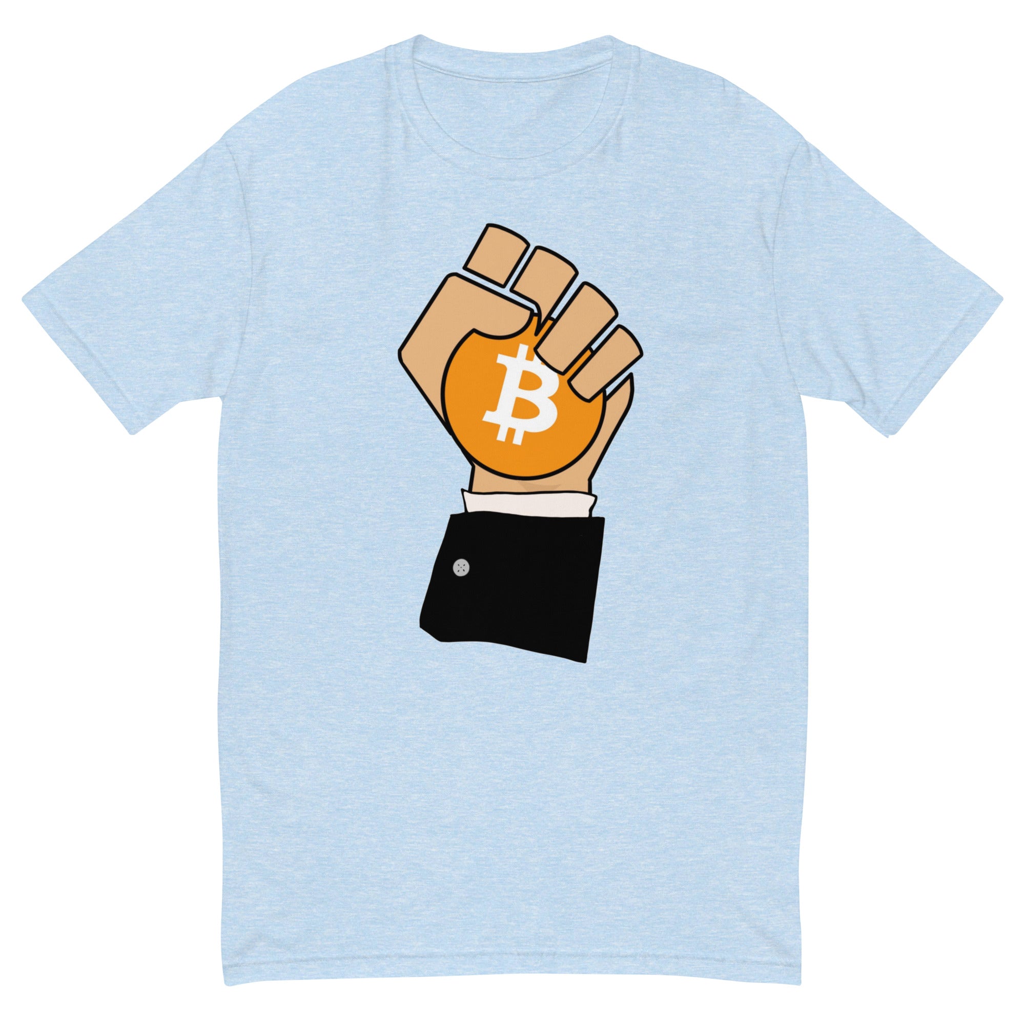 My HODL Shop Signature Tee: 'Gripping the Crypto' - Diamond Hands Bitcoin Design, Premium Cotton, Unisex