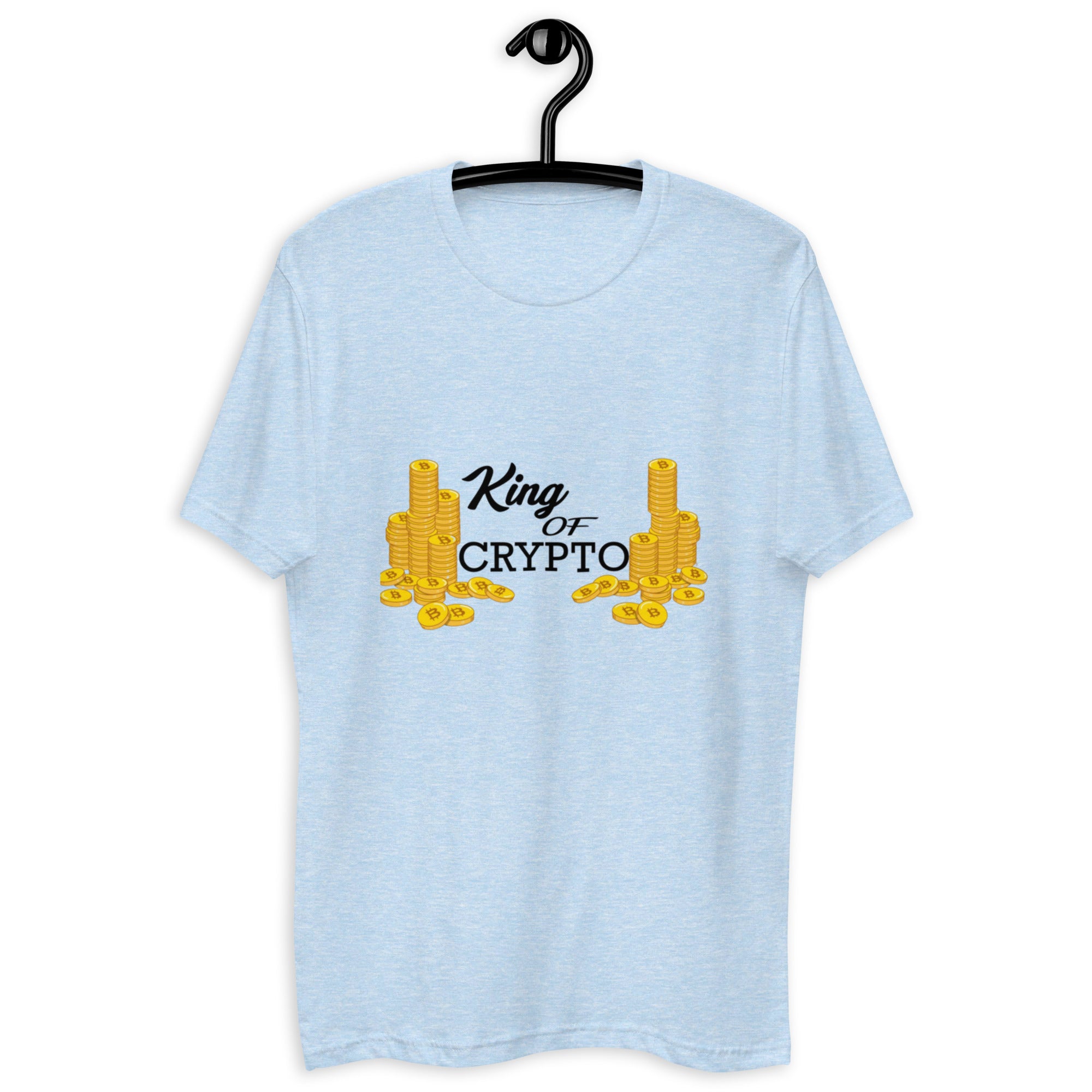 King of Crypto Bitcoin Tee - Ultimate Cryptocurrency Power Design, BTC Premium Cotton, Unisex, King of Crypto T-shirt