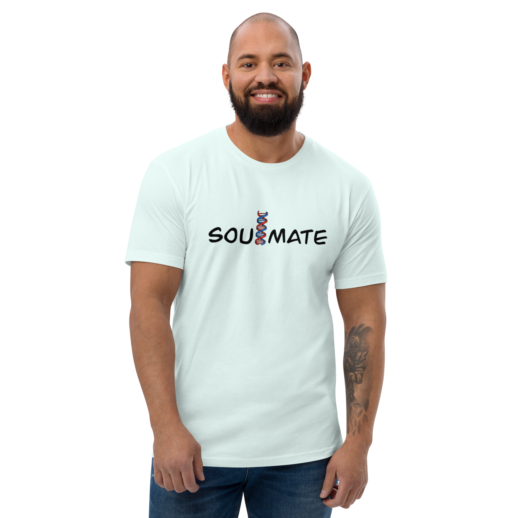 Soulmate T-Shirt - Elegant Design, Premium Quality- SoulMate DNA Strand T-Shirt - Unique Genetic Love Design, Soft Cotton, Unisex Tee