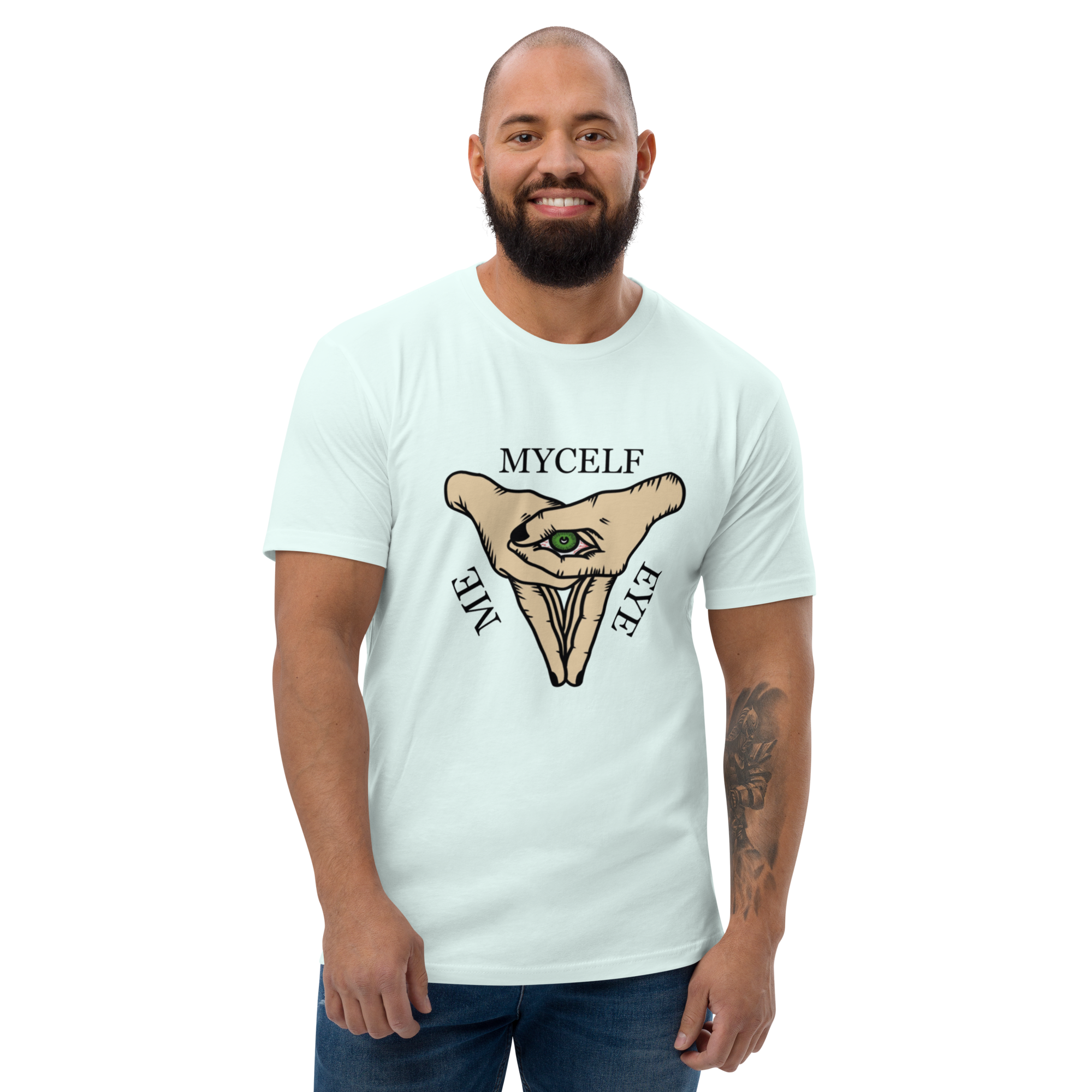 Me, Mycelf, and Eye T-Shirt - Unique Design, Premium Quality, Zen Pyramid Eye Tee - Spiritual Self-Awareness Design, Soft Cotton, Unisex, Me, MyCelf, and Eye T-shirt, 3RD EYE, ALL SEEING EYE