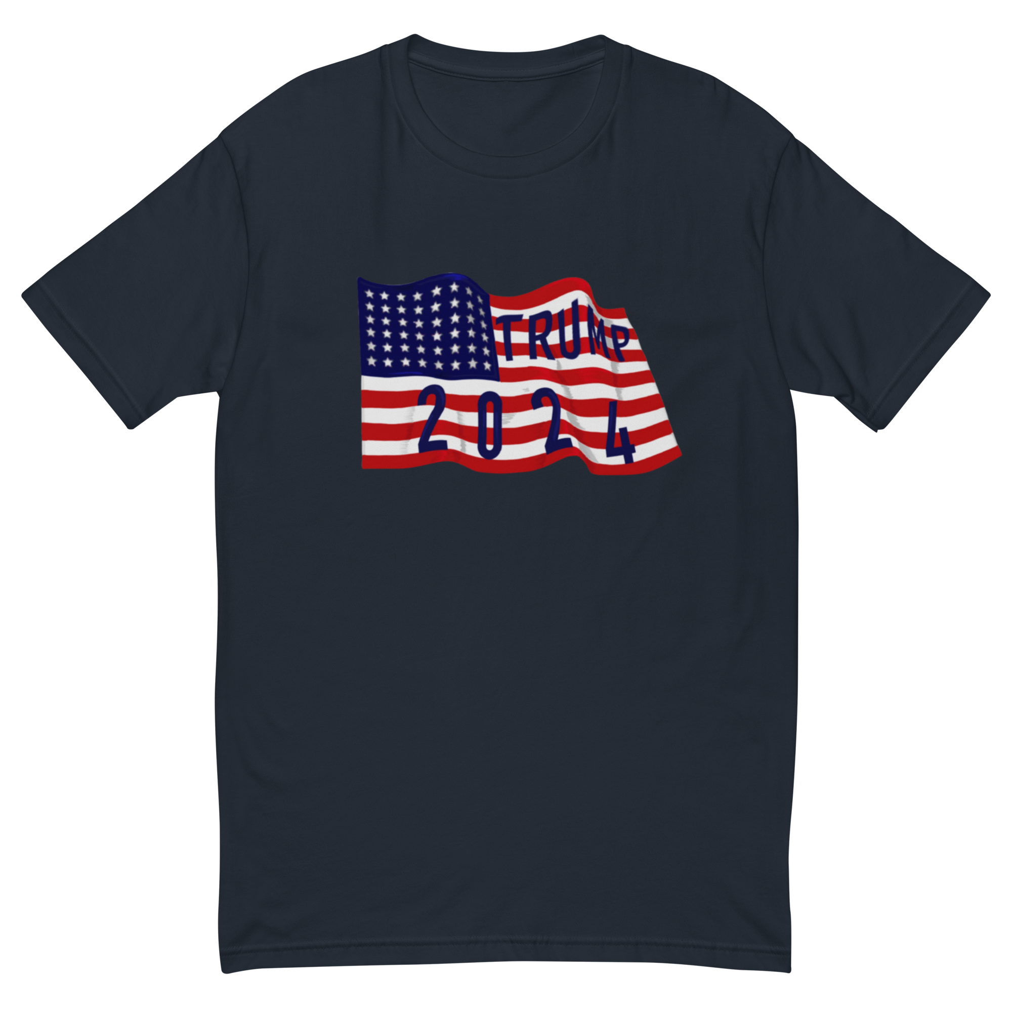 Trump 2024 American Flag T-Shirt - Patriotic Presidential Support Tee, Soft Cotton, Unisex-Trump 2024 Flag T-Shirt - Patriotic Design, Premium Quality