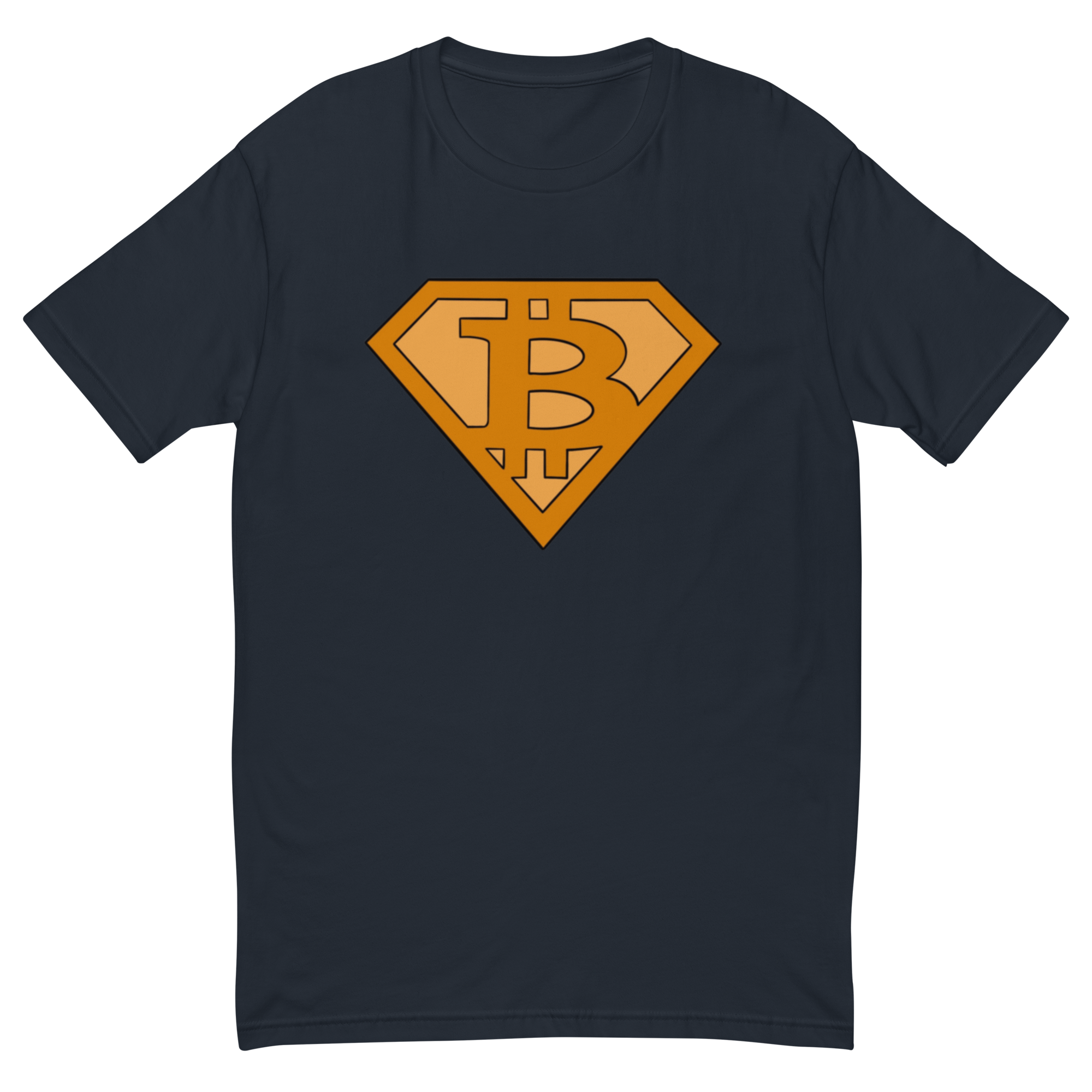 Bitcoin Superman Logo T-Shirt - Superhero Design, Premium Quality, Bitcoin Hero Tee: Superhero-Inspired Crypto Design, Premium Cotton, Unisex, Bitcon Saves T-shirt