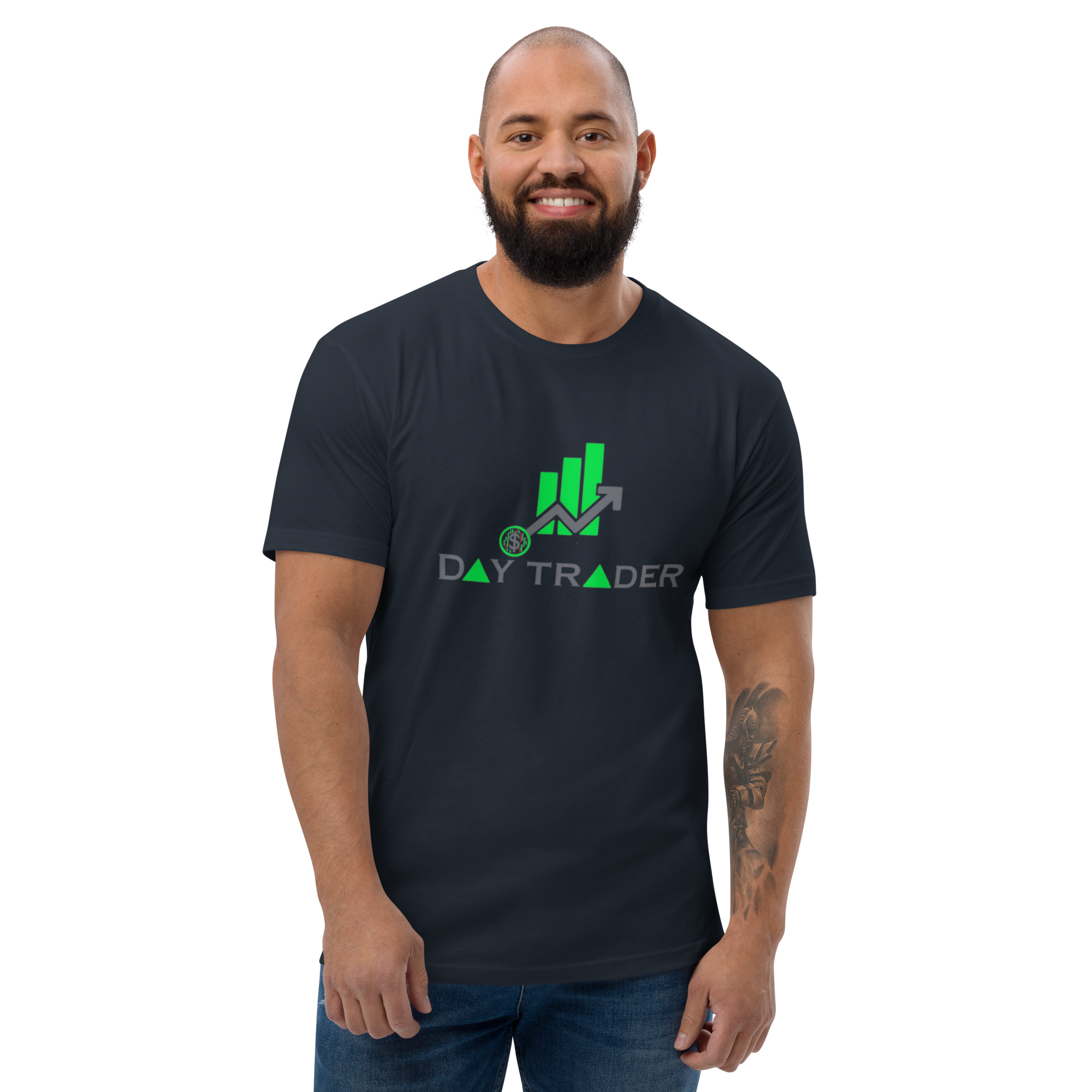 Day Trader T-Shirt - Stylish Design, Premium Quality, Profitable Day Trader Tee - Bullish Green Candles Design, Premium Cotton, Unisex, Day Trader T-shirt