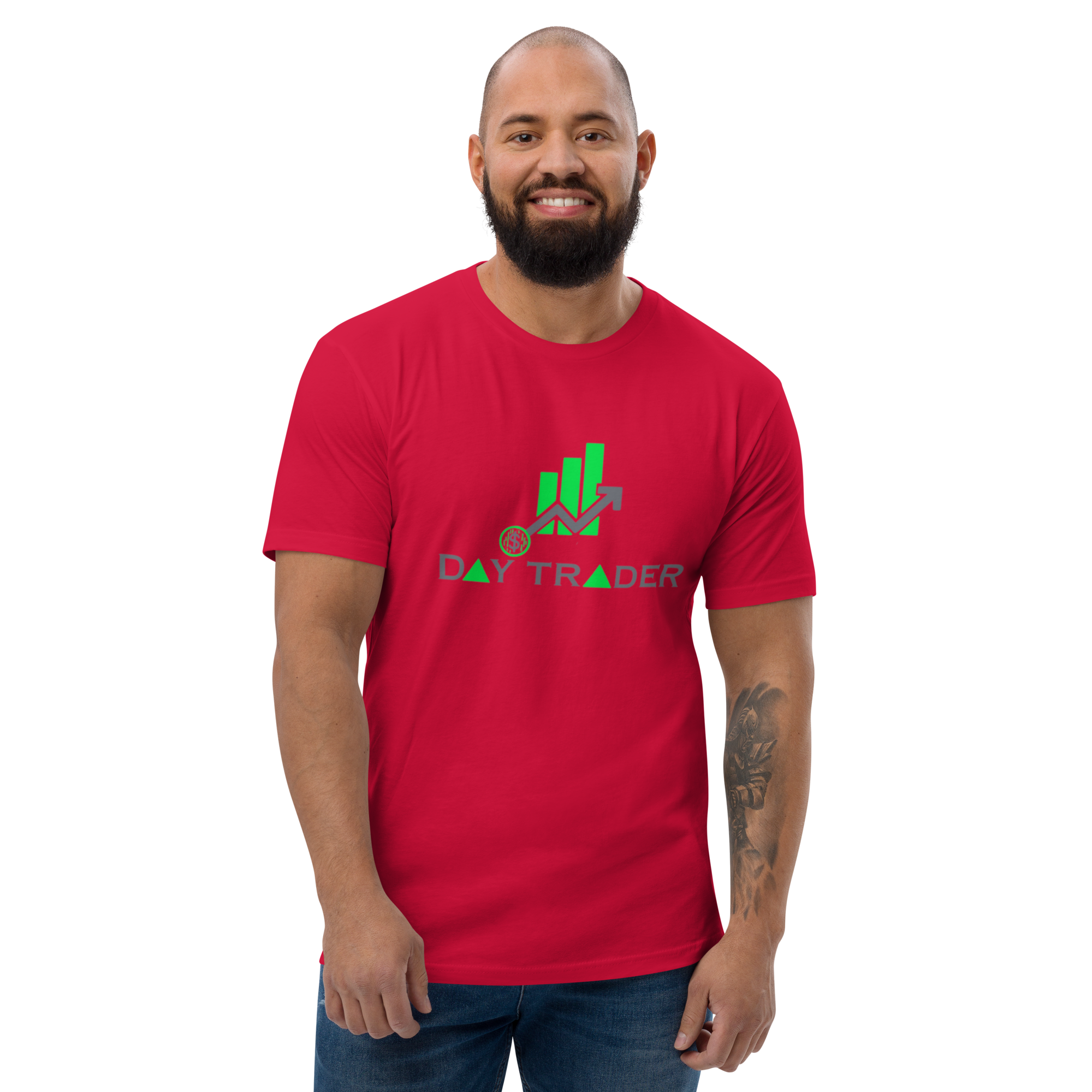 Day Trader T-Shirt - Stylish Design, Premium Quality, Profitable Day Trader Tee - Bullish Green Candles Design, Premium Cotton, Unisex, Day Trader T-shirt