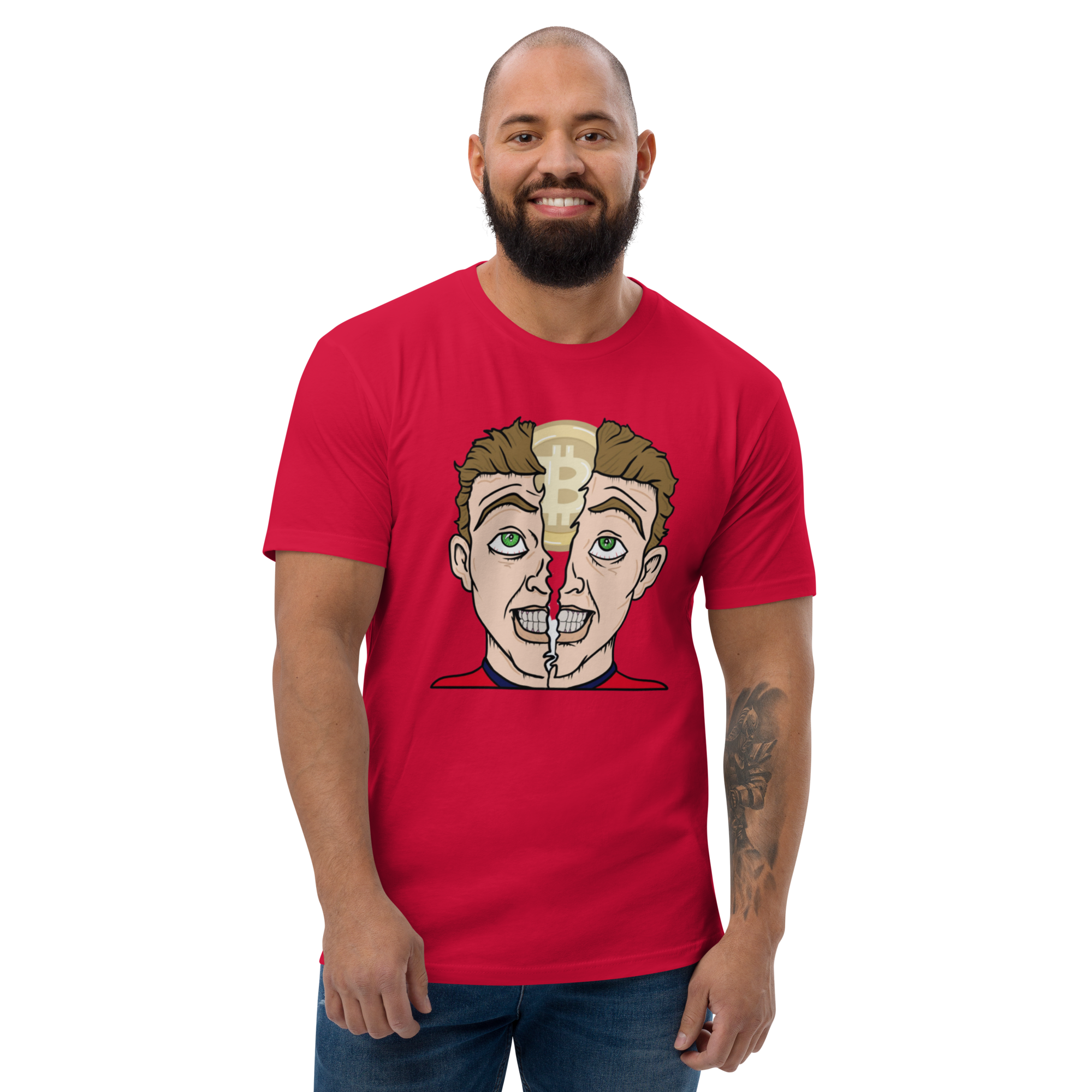 Bitcoin Brain Revelation T-Shirt - Iconic Design, Premium Quality for BTC Enthusiasts, Bitcoin Revelation T-Shirt: Mind-Opening Crypto Design, Unisex Cotton Tee BTC ON THE BRAIN