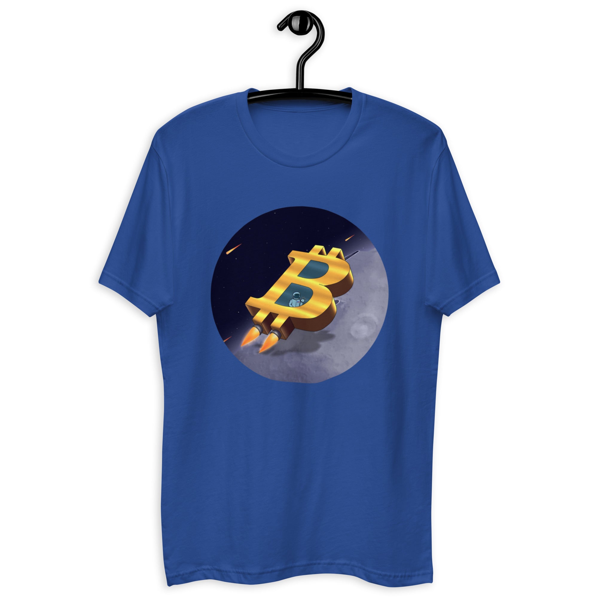 Bitcoin to Space T-Shirt - Futuristic Design, Premium Quality for BTC Fans, Bitcoin To The Moon Tee: Jet-Powered Crypto Design, Quality Cotton, BTC to the MOON! Bitcoin to Space T-shirt