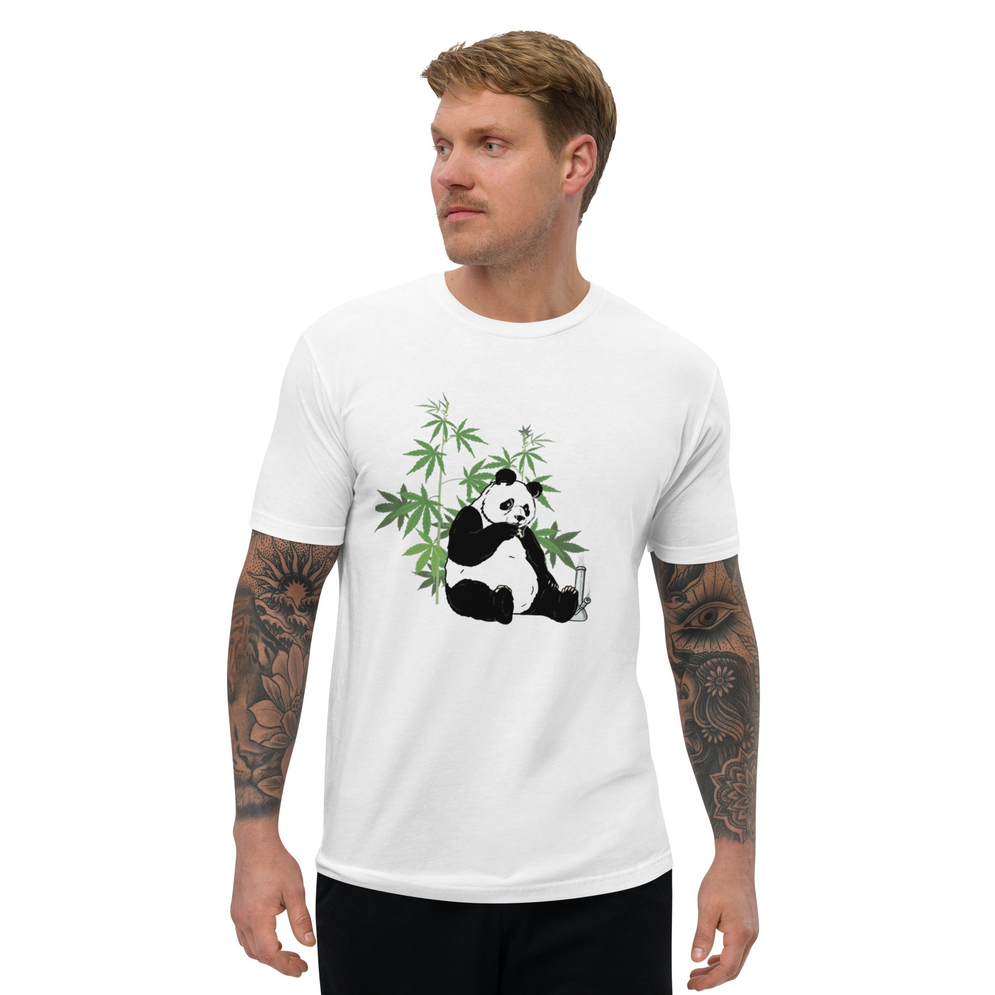 Stoned Panda T-Shirt - Cozy and Cool Design, Premium Quality, Stoned Panda 420 T-Shirt - Comfy Cannabis-Themed Cotton Tee, Unisex, Eco-Friendly