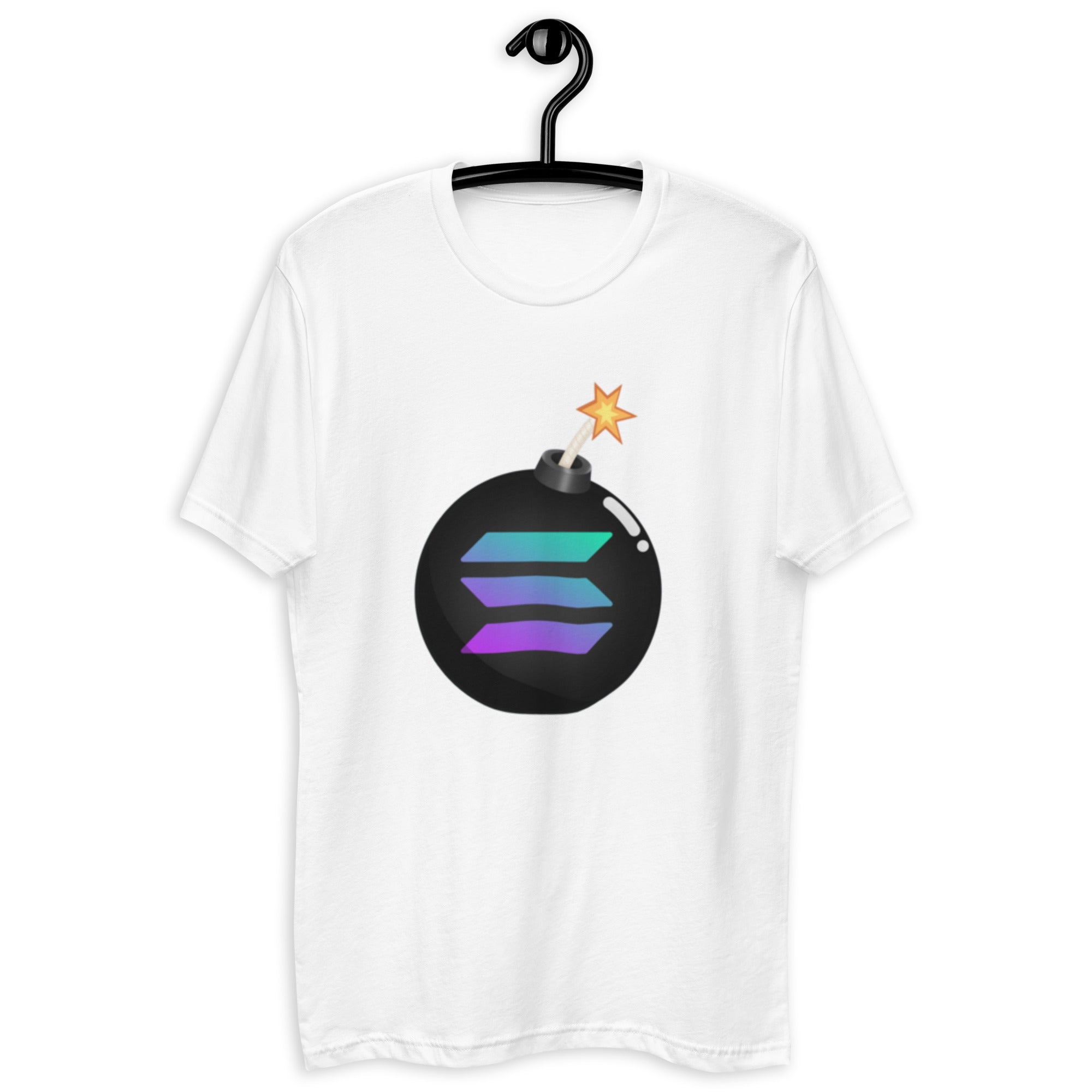 Solana Bomb T-Shirt - Explosive Design, Premium Quality, Explosive Solana is the Bomb, Cannonball Tee - Dynamic Crypto Bomb Design, Soft Cotton, Unisex Shirt SOL BOMB