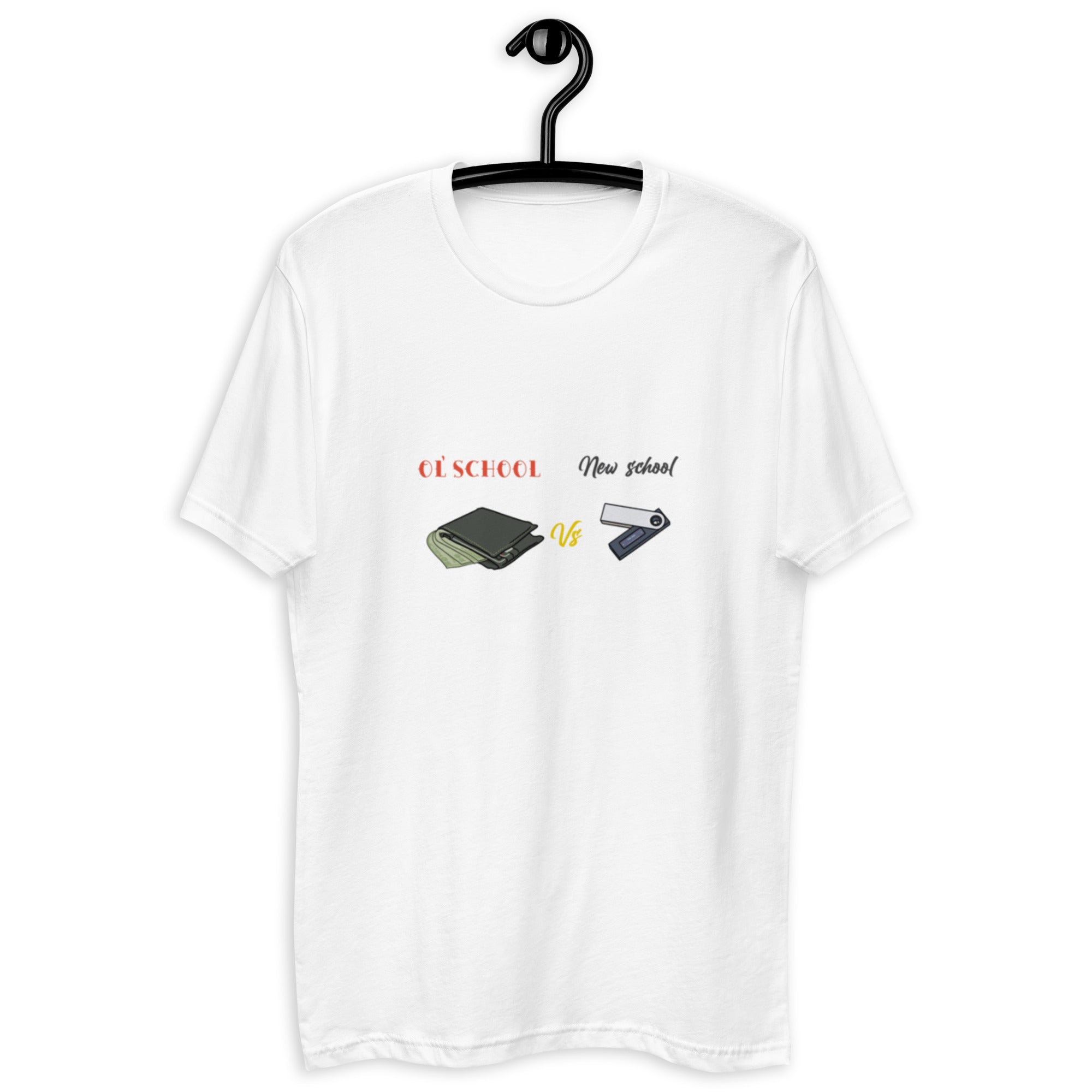 Old School (VS) New School T-Shirt - Timeless Design, Premium Quality, Old vs New School Wallet Tee: Fiat vs Crypto Design, Quality Cotton, Unisex, Old School vs New School T-shirt