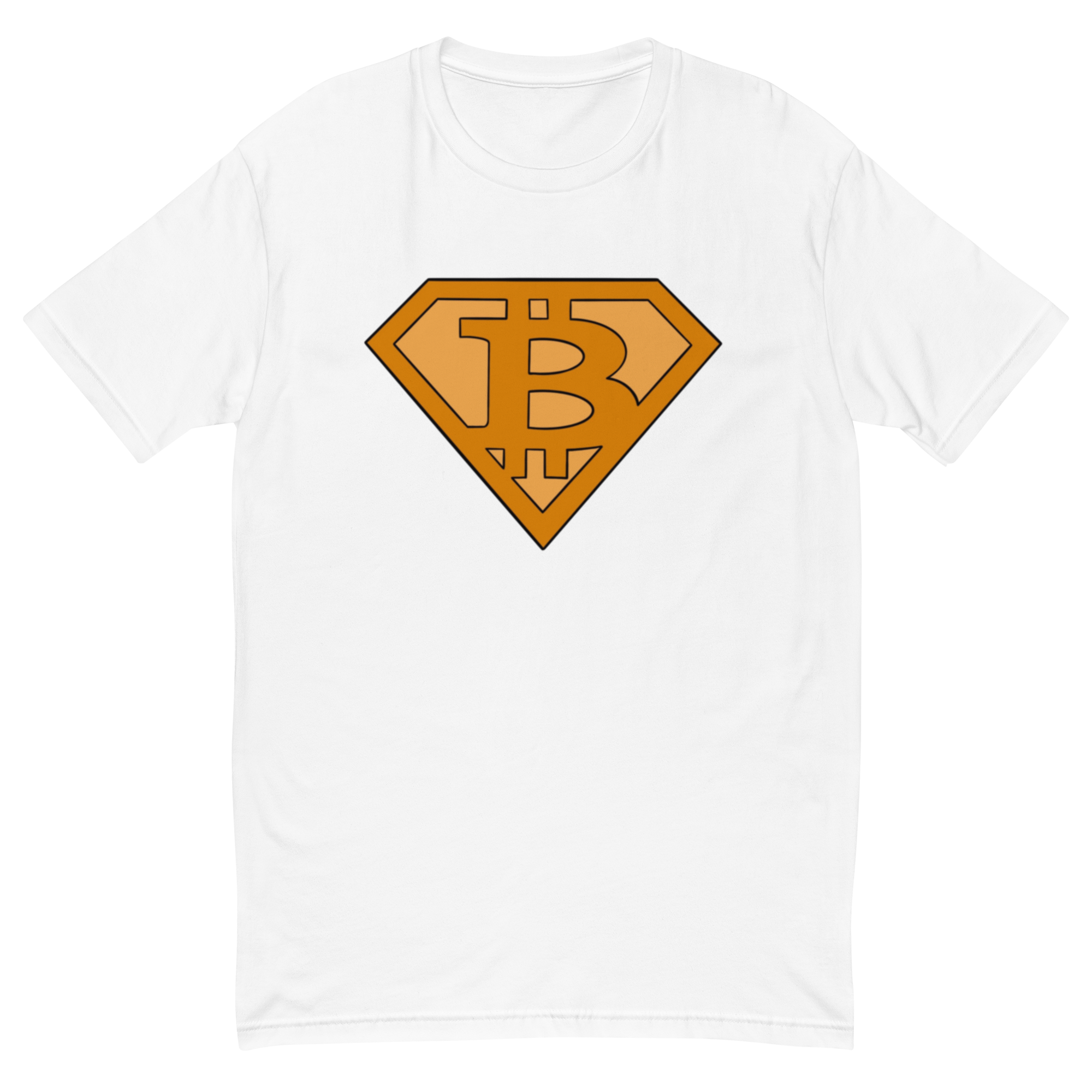 Bitcoin Superman Logo T-Shirt - Superhero Design, Premium Quality, Bitcoin Hero Tee: Superhero-Inspired Crypto Design, Premium Cotton, Unisex, Bitcon Saves T-shirt