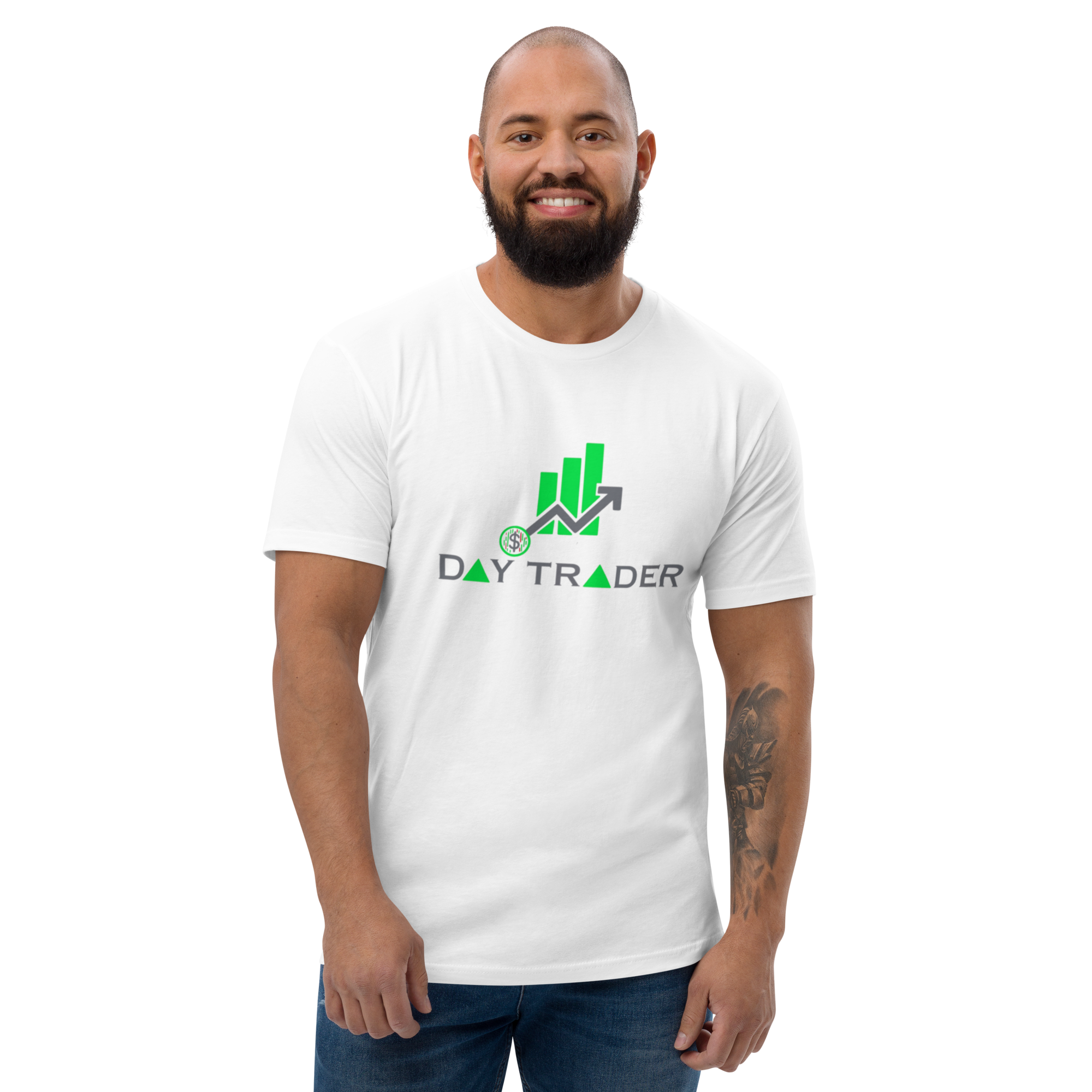 Day Trader T-Shirt - Stylish Design, Premium Quality, Profitable Day Trader Tee - Bullish Green Candles Design, Premium Cotton, Unisex, Day Trader T-shirt