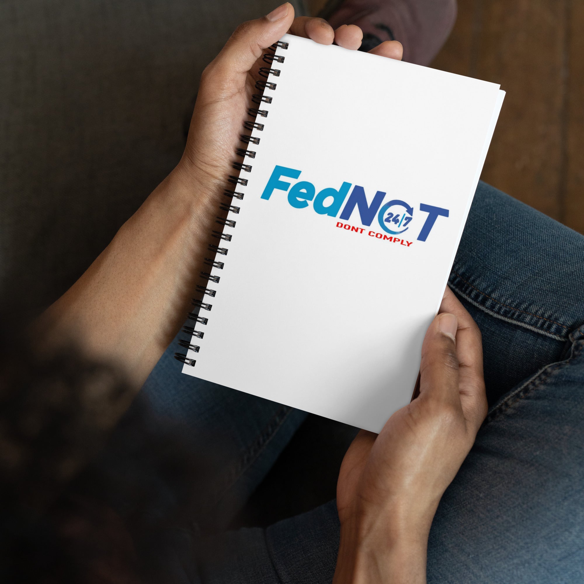 FED-NOT Notebook - Bold Statement, Premium Quality | BTC | BITCOIN | DON'T COMPLY | FUCK THE GOV NOTEBOOK