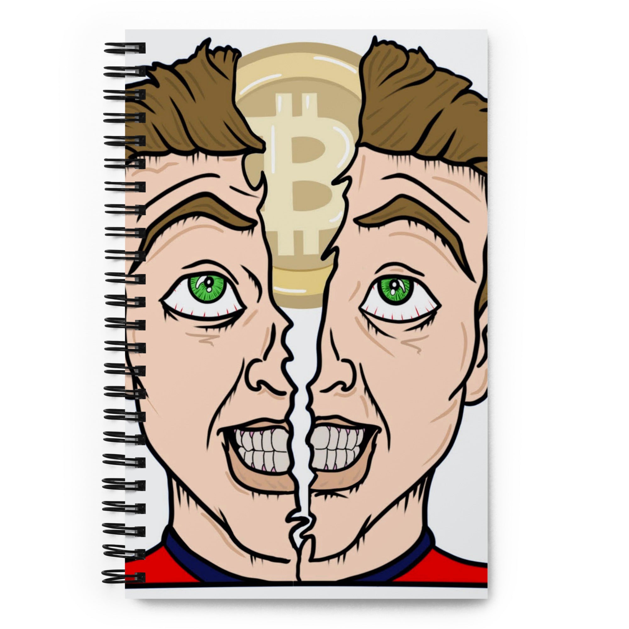 Bitcoin Brain Revelation Notebook - Iconic Design, Premium Quality, BTC Wealth Division Notebook CRYPTO NOTEBOOK