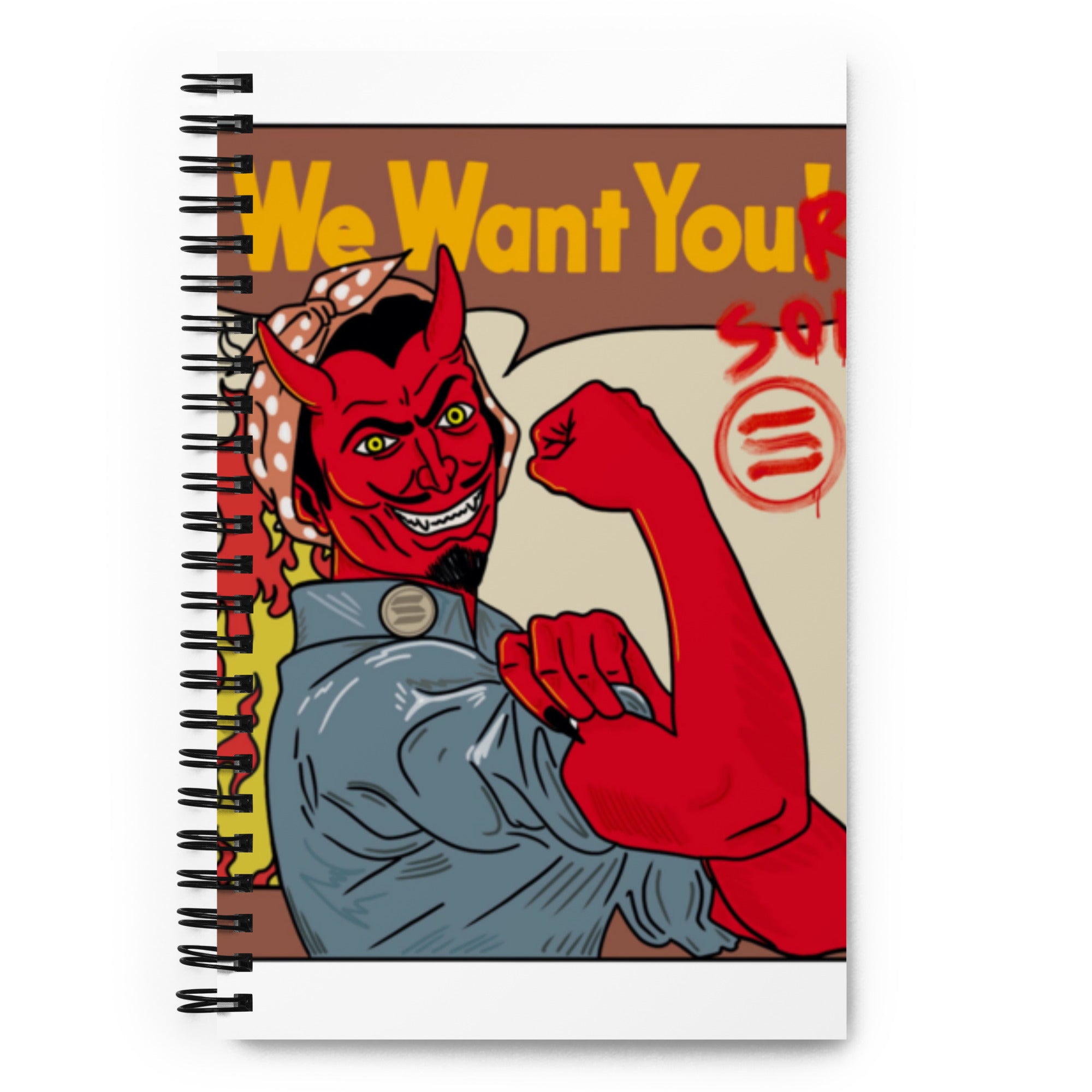 Solana Propaganda Notebook - 'We Want Your SOL' Design, Premium Quality, SELL Your SOL Notebook SOLANA | CRYPTO NOTEBOOK