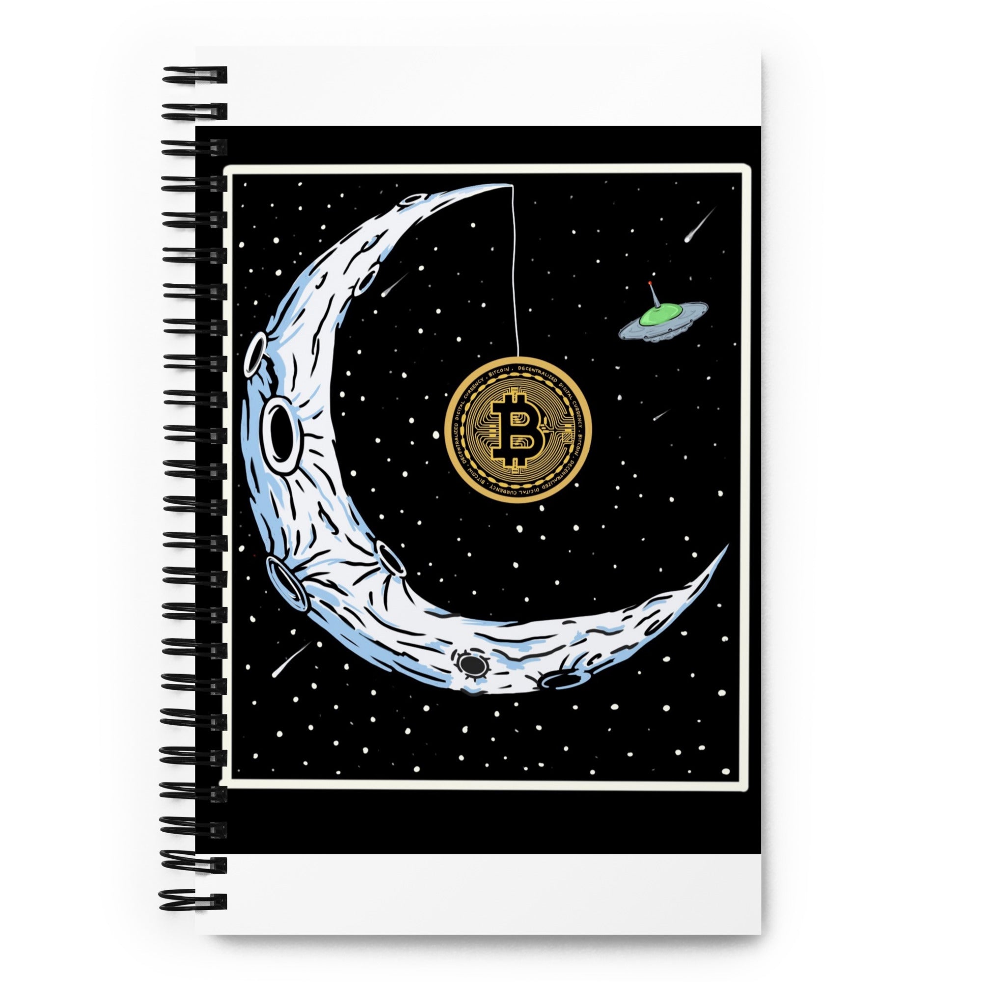 Bitcoin to the Moon Notebook - Iconic Design, Premium Quality, BTC, Bitcoin to the Moon Notebook CRYPTO