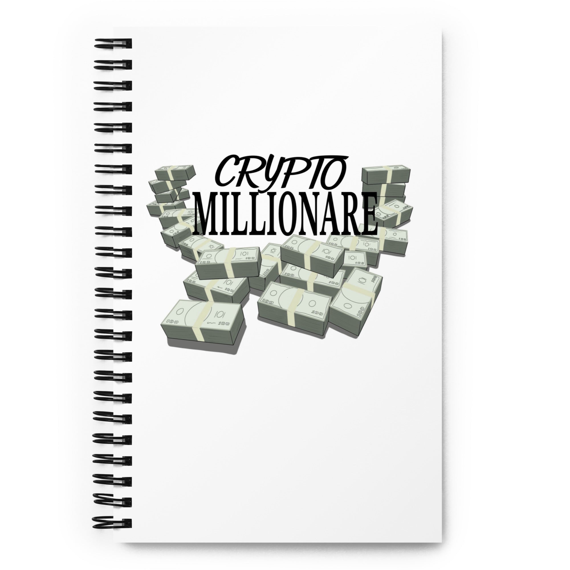 Crypto Millionaire Notebook - Wealth Design, Premium Quality, Crypto Millionaire Notebook BTC, BITCOIN NOTEBOOK