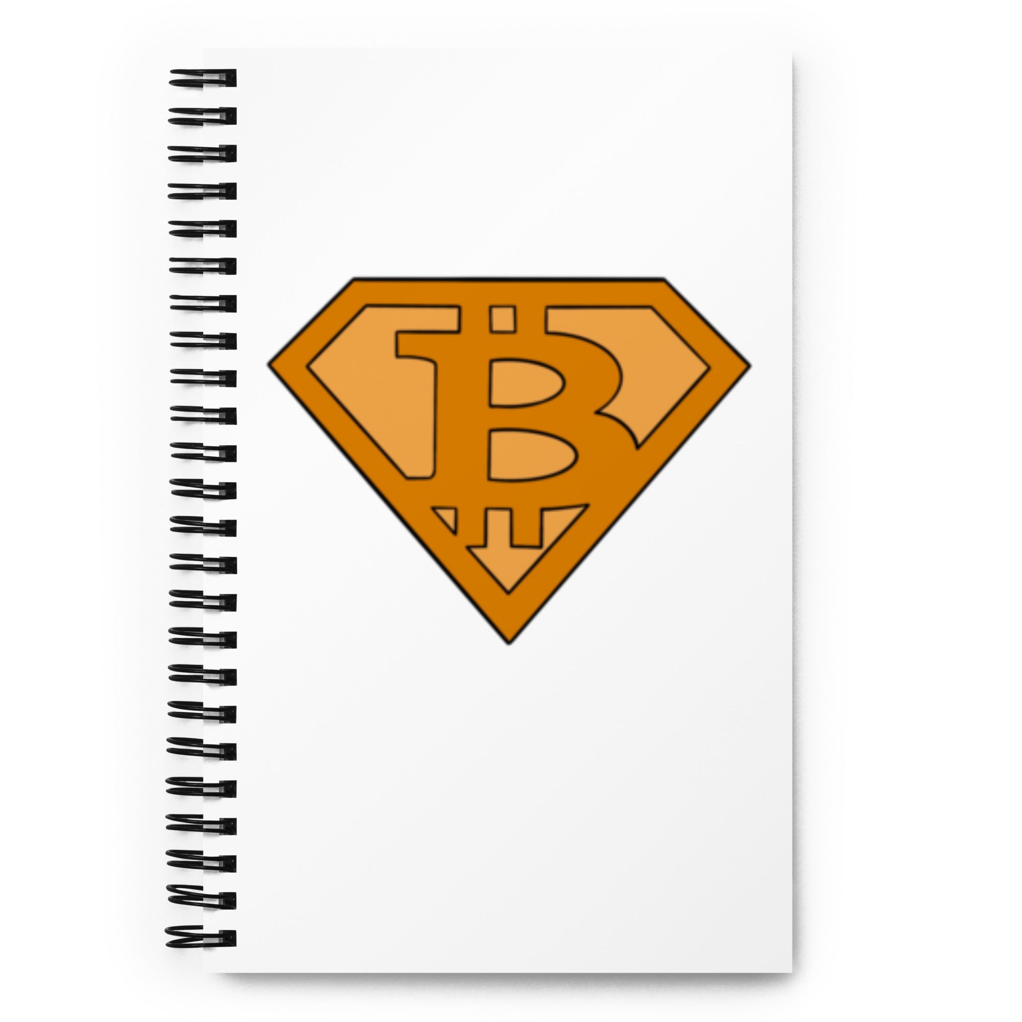 Bitcoin Superman Logo Notebook - Superhero Design, Premium Quality, Bitcoin Emblem Notebook CRYPTO BTC NOTEBOOK