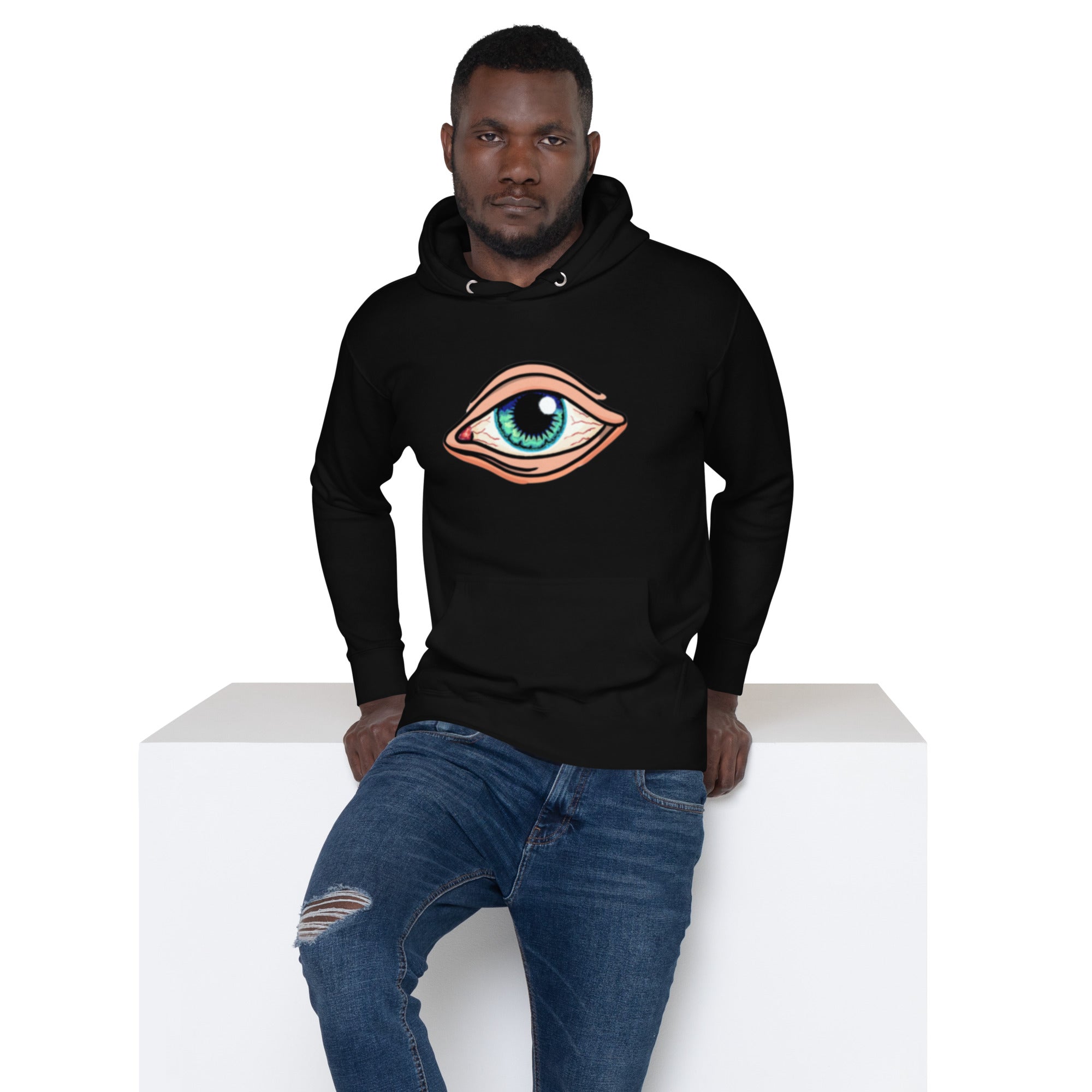 EYE Hoodie - EYE SEE YOU Mystical Design, Premium Comfort "ALL SEEING EYE" 3RD EYE HOODIE