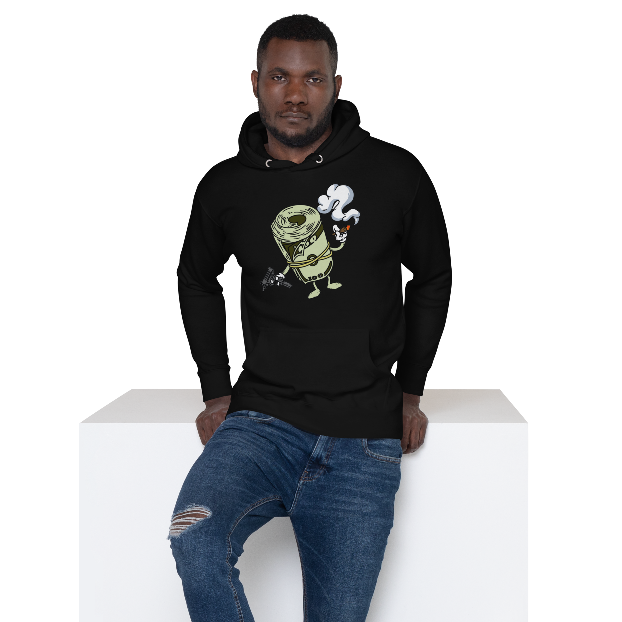 Bands Hoodie - Wealth Design, Premium Comfort MONEY, GUNS and WEED "CASHmoney" HOODIE