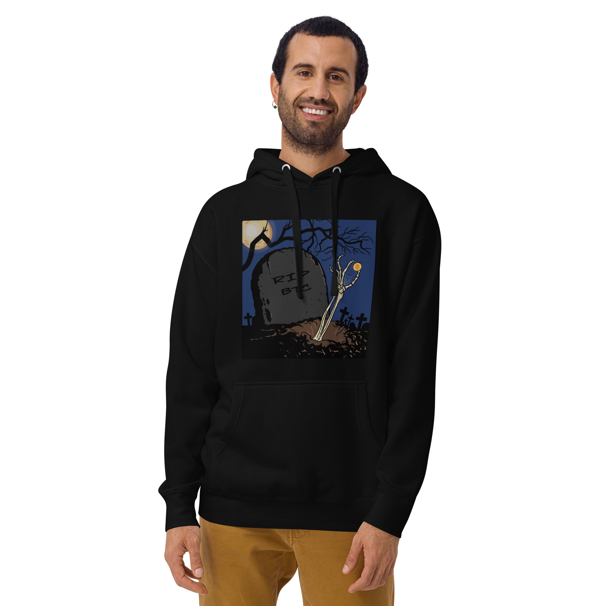 RIP Bitcoin Hoodie - Bold Design, Premium Comfort for BTC Fans - RIP BTC Hoodie | FUTURE OF CRYPTO