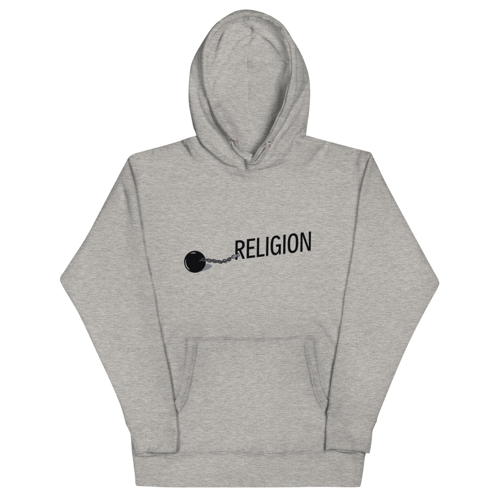 Chained Religion Hoodie - Symbolic Design, Premium Comfort RELIGION IS A SCAM HOODIE