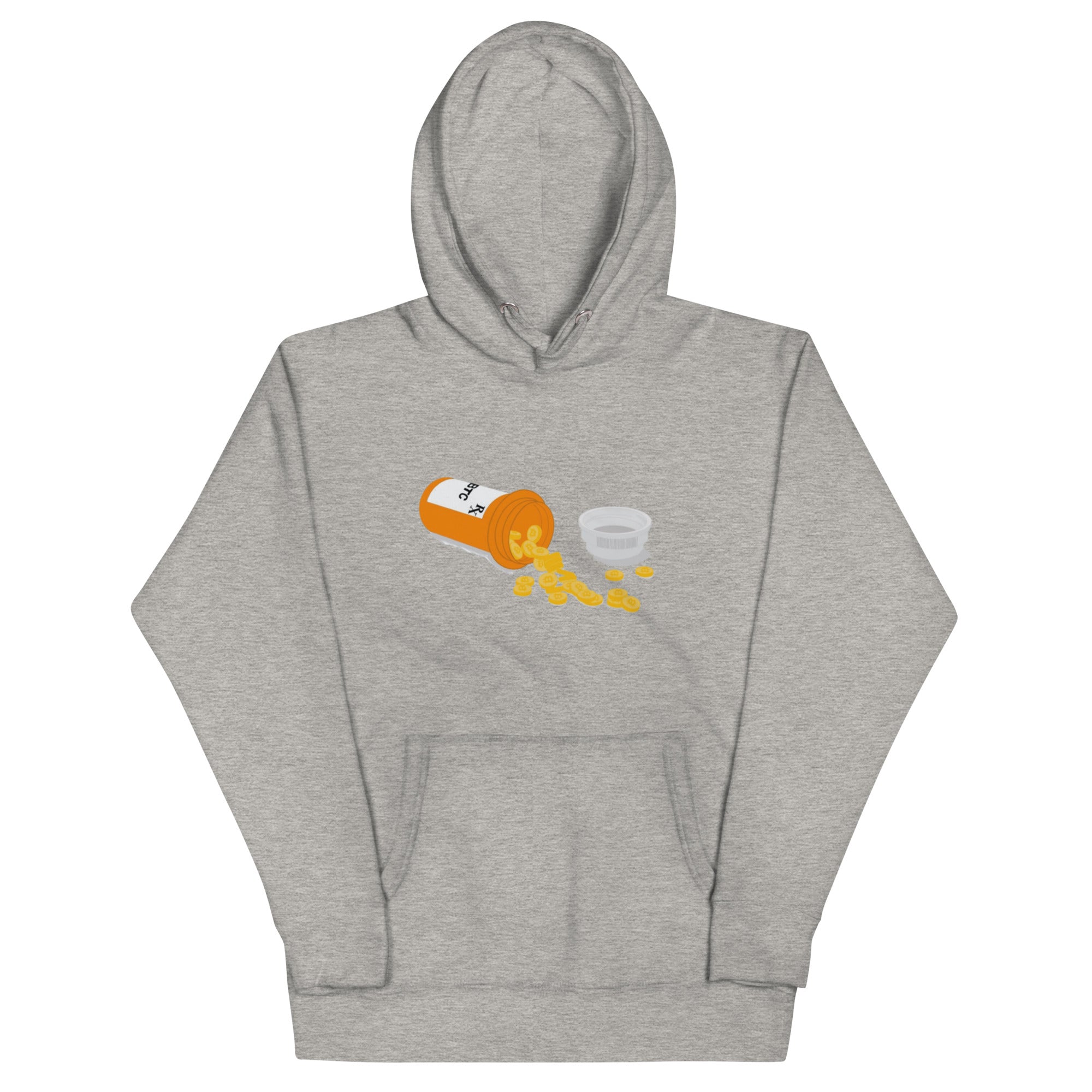 Bitcoin Overdose Hoodie - Bold Design, Premium Comfort for BTC Enthusiasts BTC PILL POPPER