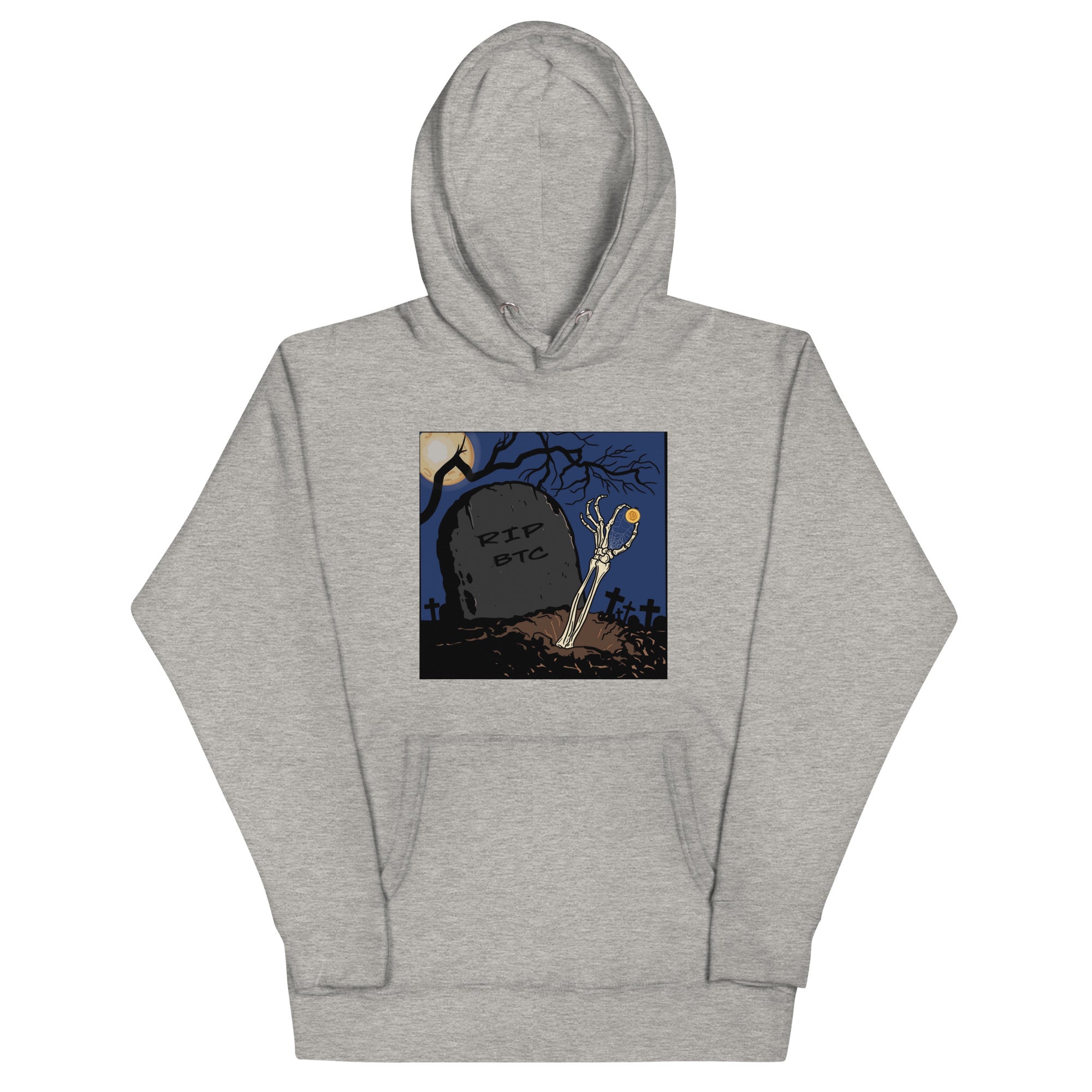 RIP Bitcoin Hoodie - Bold Design, Premium Comfort for BTC Fans - RIP BTC Hoodie | FUTURE OF CRYPTO