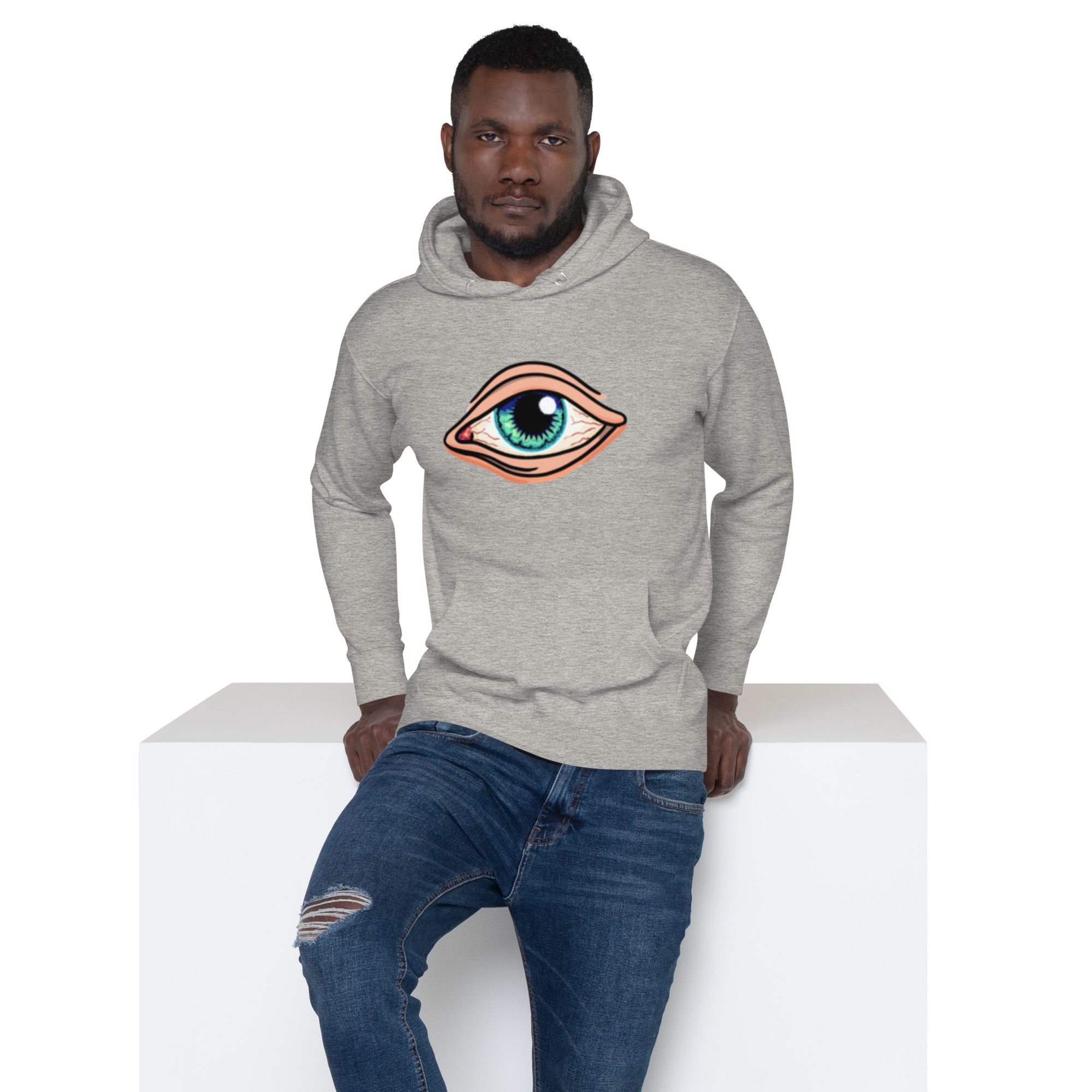 EYE Hoodie - EYE SEE YOU Mystical Design, Premium Comfort "ALL SEEING EYE" 3RD EYE HOODIE