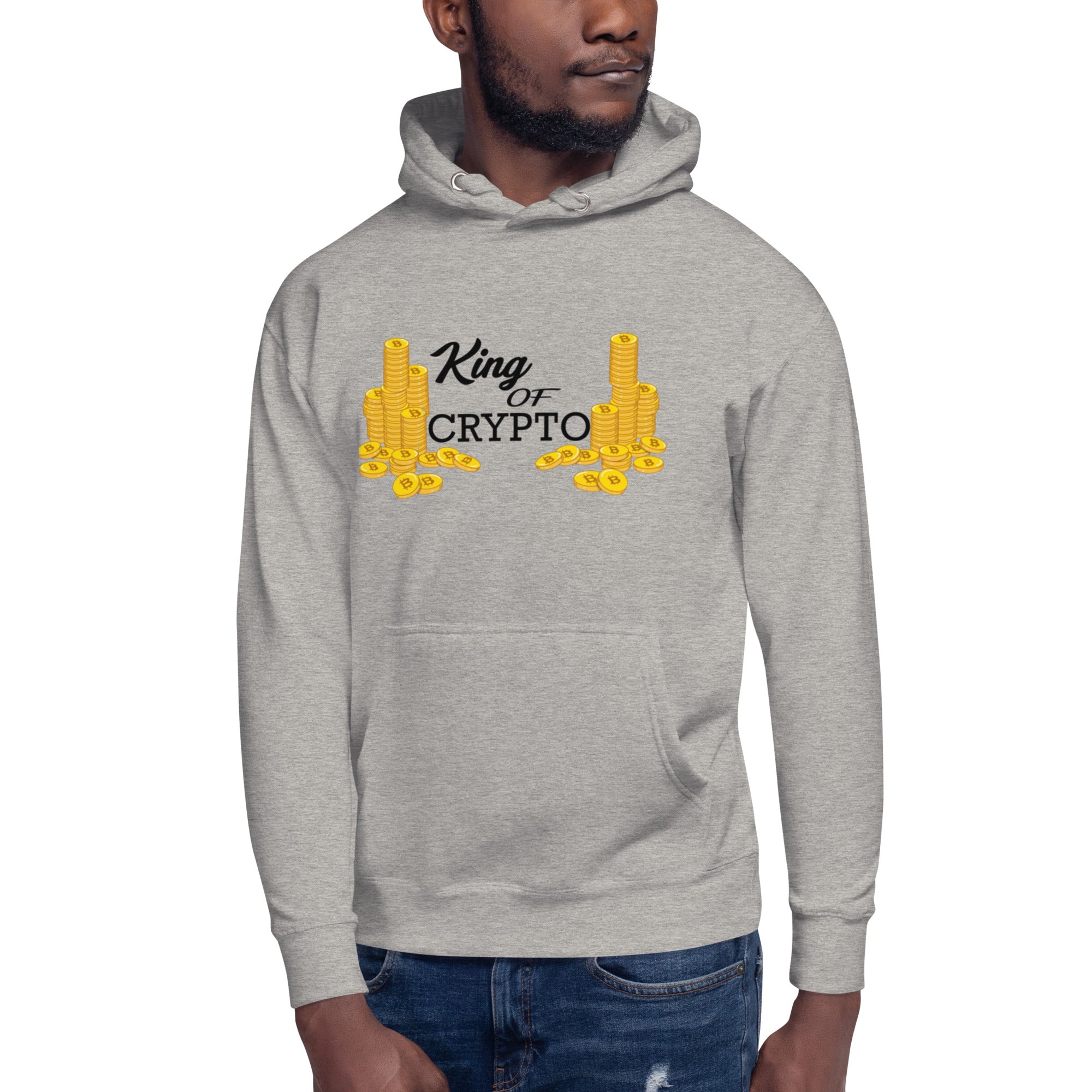 KING OF CRYPTO Hoodie - Regal Design, Premium Comfort for Crypto Royalty "KING OF CRYPTO"