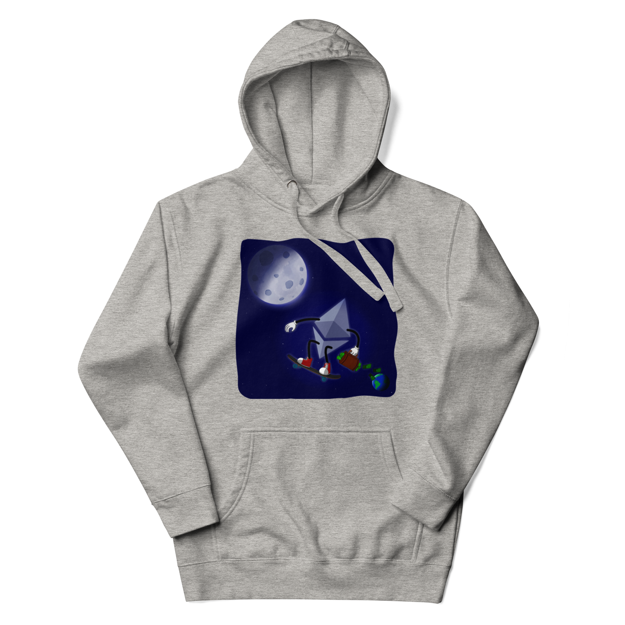 Ethereum to The Moon Hoodie-Ethereum Enthusiast Hoodie - Ultimate Comfort for ETH Fans, Premium Quality