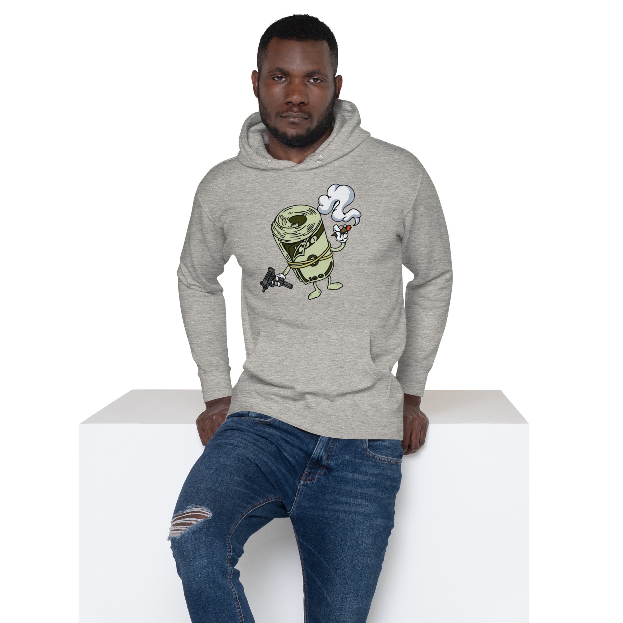 Bands Hoodie - Wealth Design, Premium Comfort MONEY, GUNS and WEED "CASHmoney" HOODIE