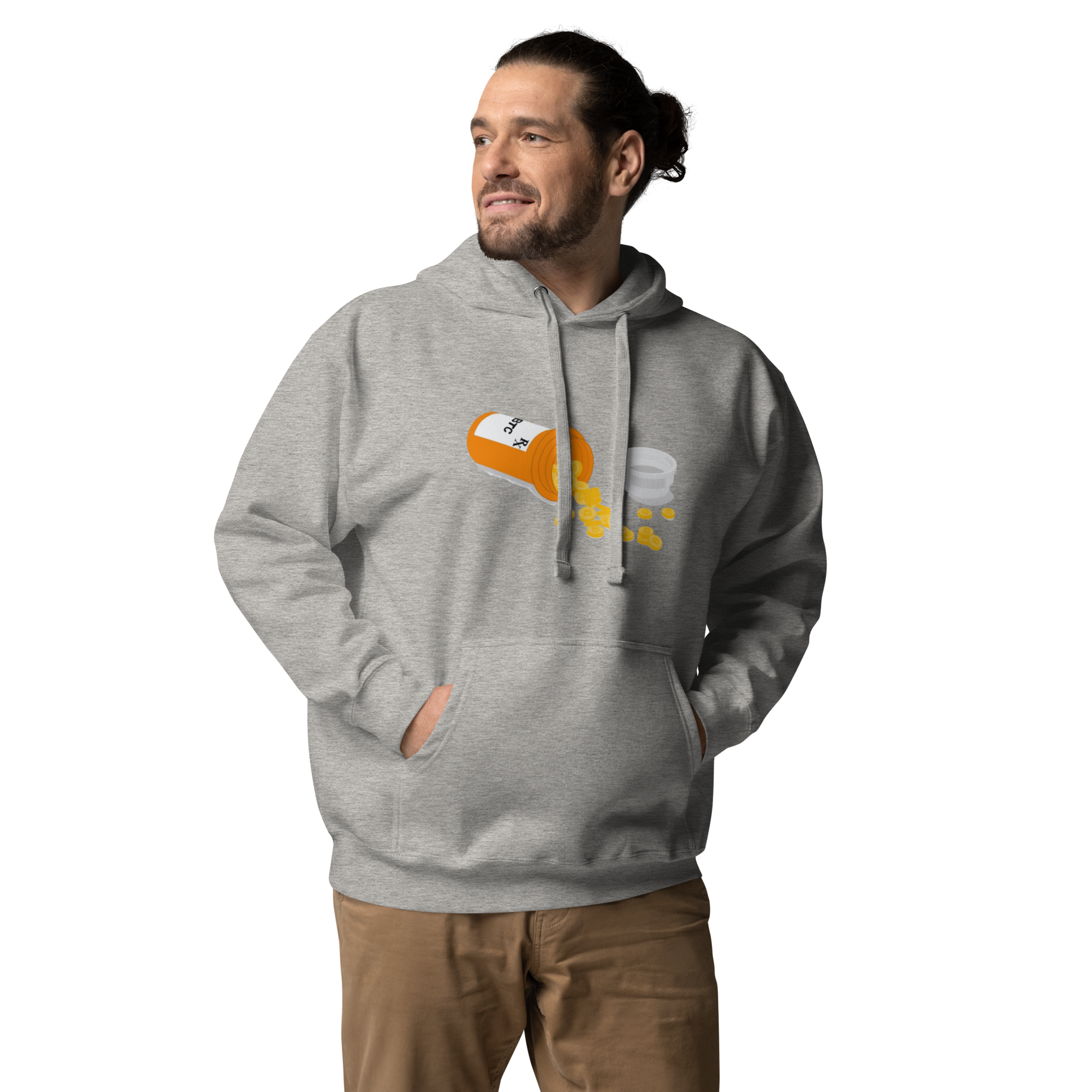 Bitcoin Overdose Hoodie - Bold Design, Premium Comfort for BTC Enthusiasts BTC PILL POPPER