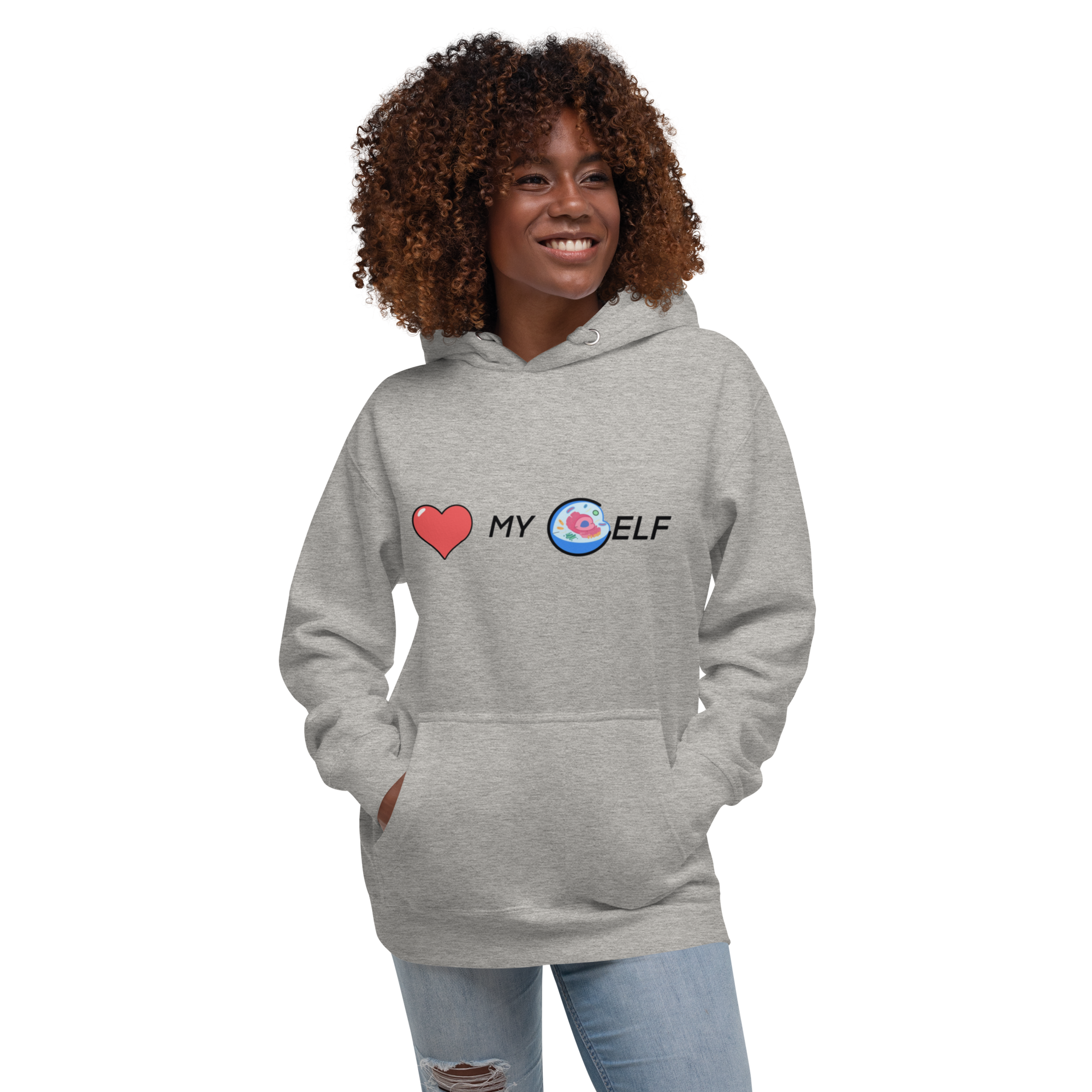 Cell-f Love Hoodie - Self-Love Design, Premium Comfort "CELLULAR LOVE" DNA HEALING