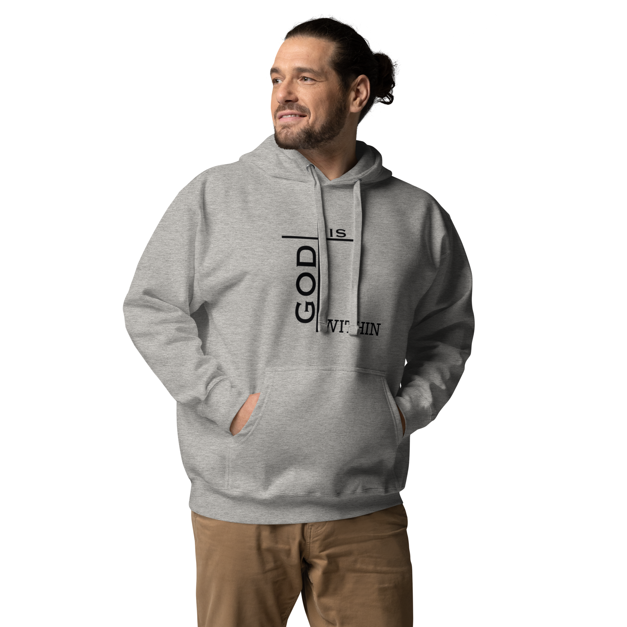 God Is Within Hoodie - Inspirational Design, Premium Comfort GOD MADE US ALL | THEREFORE WE ARE ALL GODS | HOODIE