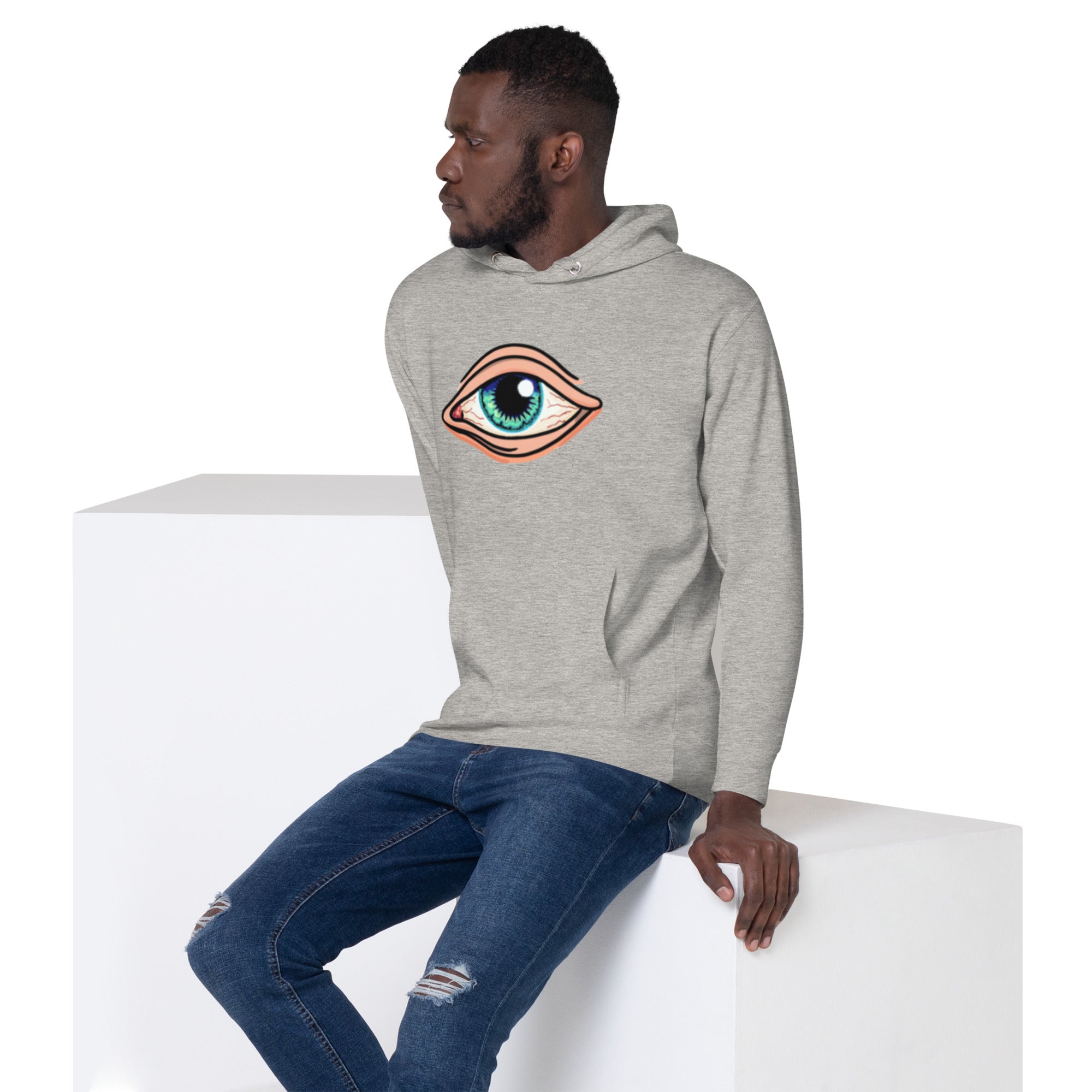 EYE Hoodie - EYE SEE YOU Mystical Design, Premium Comfort "ALL SEEING EYE" 3RD EYE HOODIE