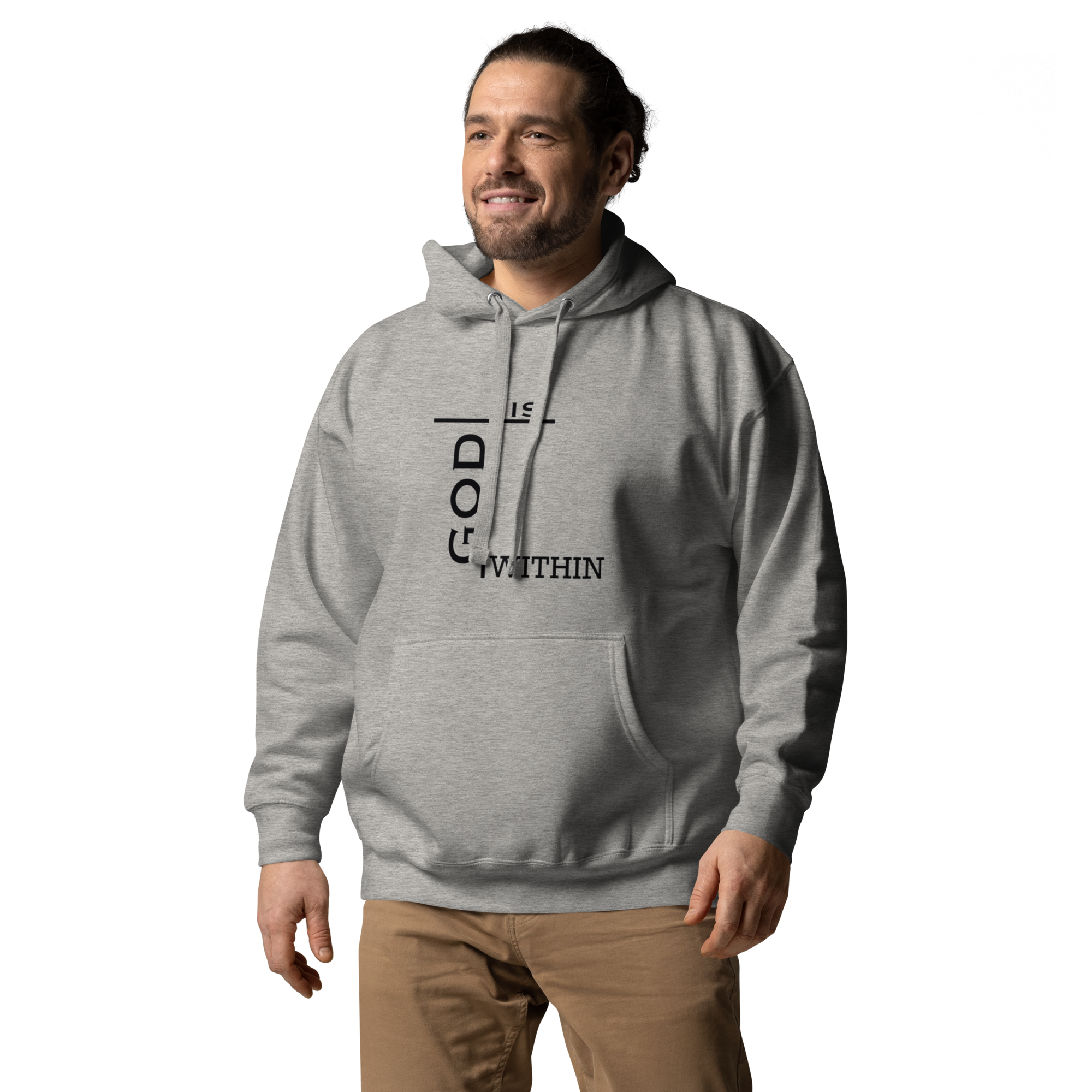 God Is Within Hoodie - Inspirational Design, Premium Comfort GOD MADE US ALL | THEREFORE WE ARE ALL GODS | HOODIE