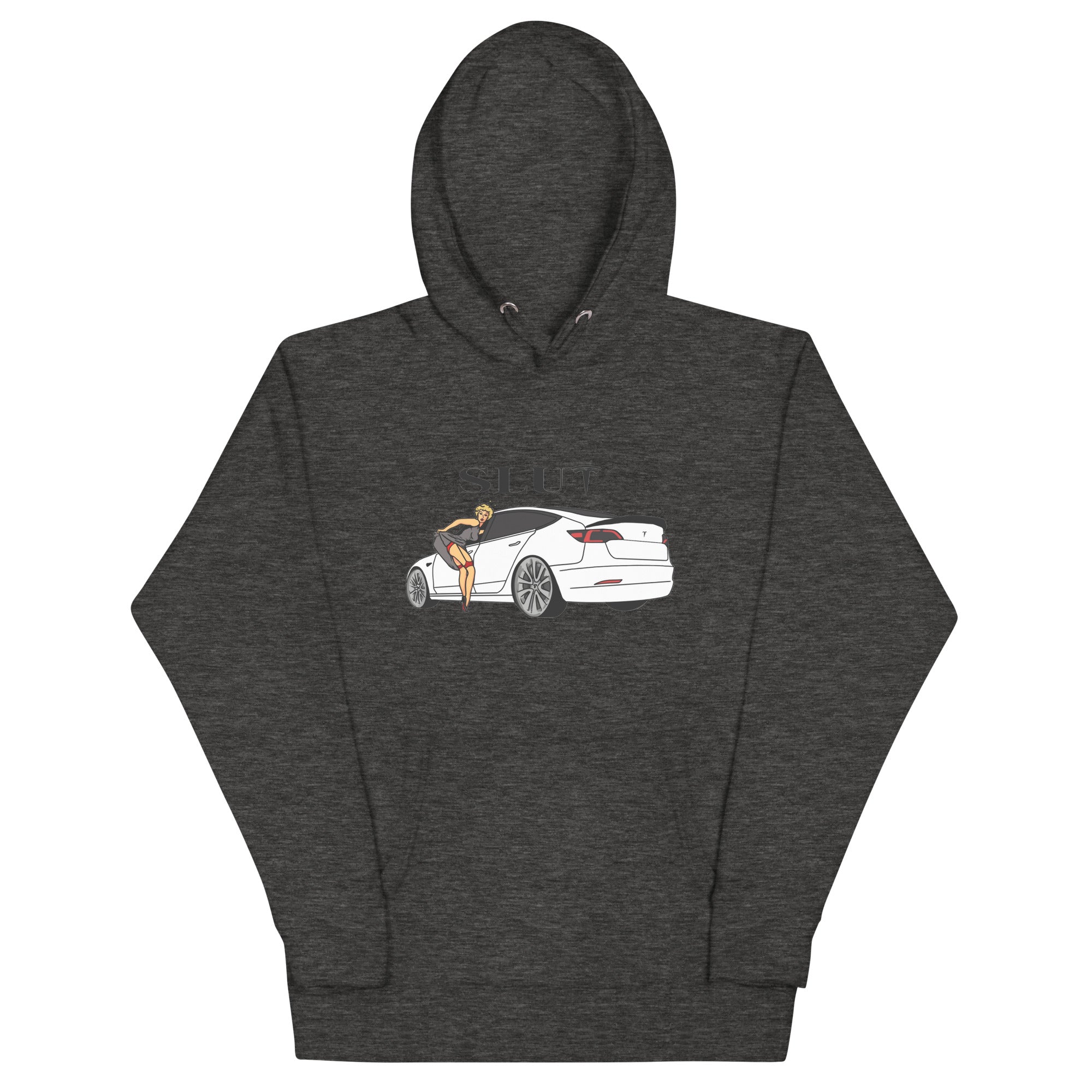 SLUT Tesla Hoodie - Bold Statement, S3XY Premium Comfort TESLA "EV" ELON MUSK CYBER TRUCK