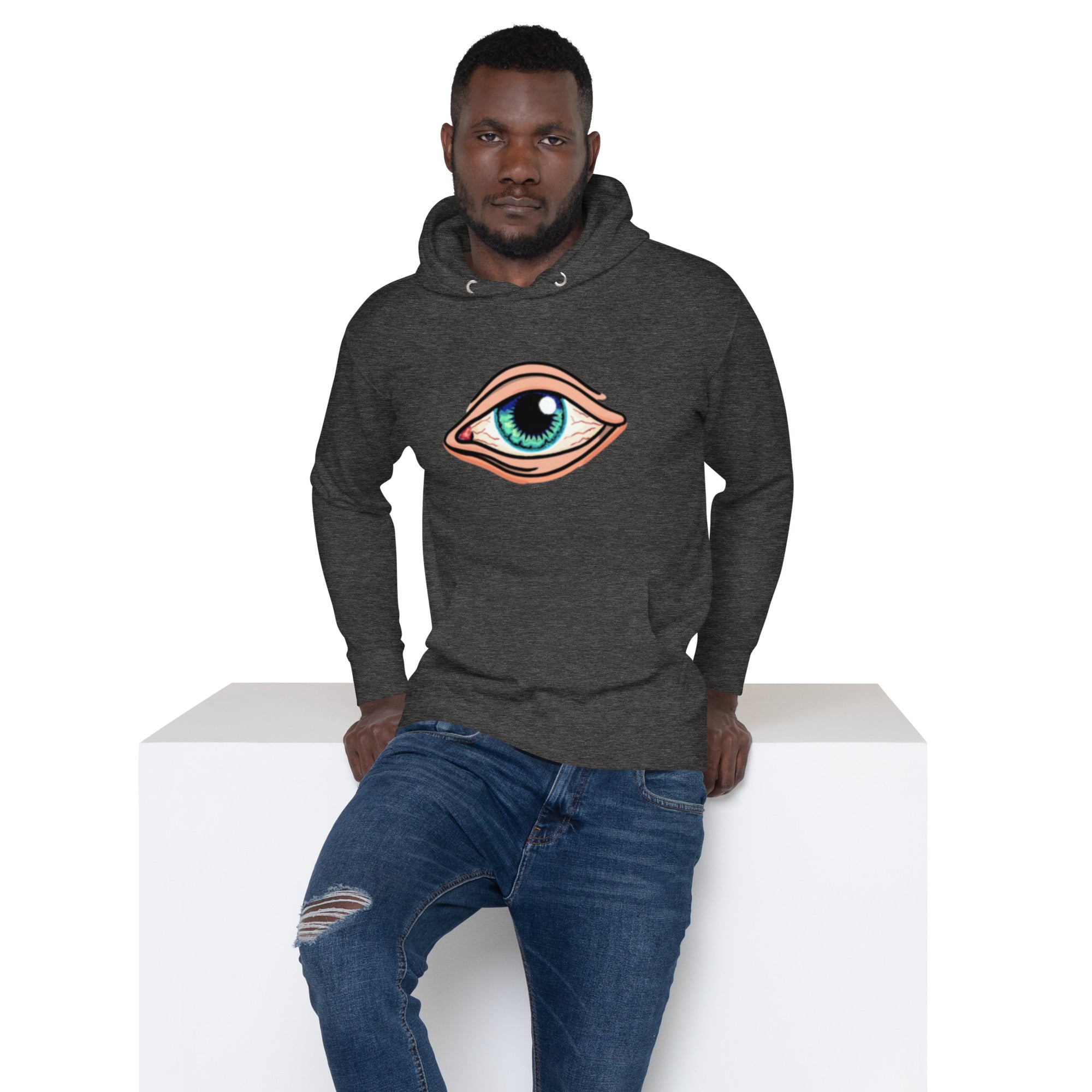 EYE Hoodie - EYE SEE YOU Mystical Design, Premium Comfort "ALL SEEING EYE" 3RD EYE HOODIE