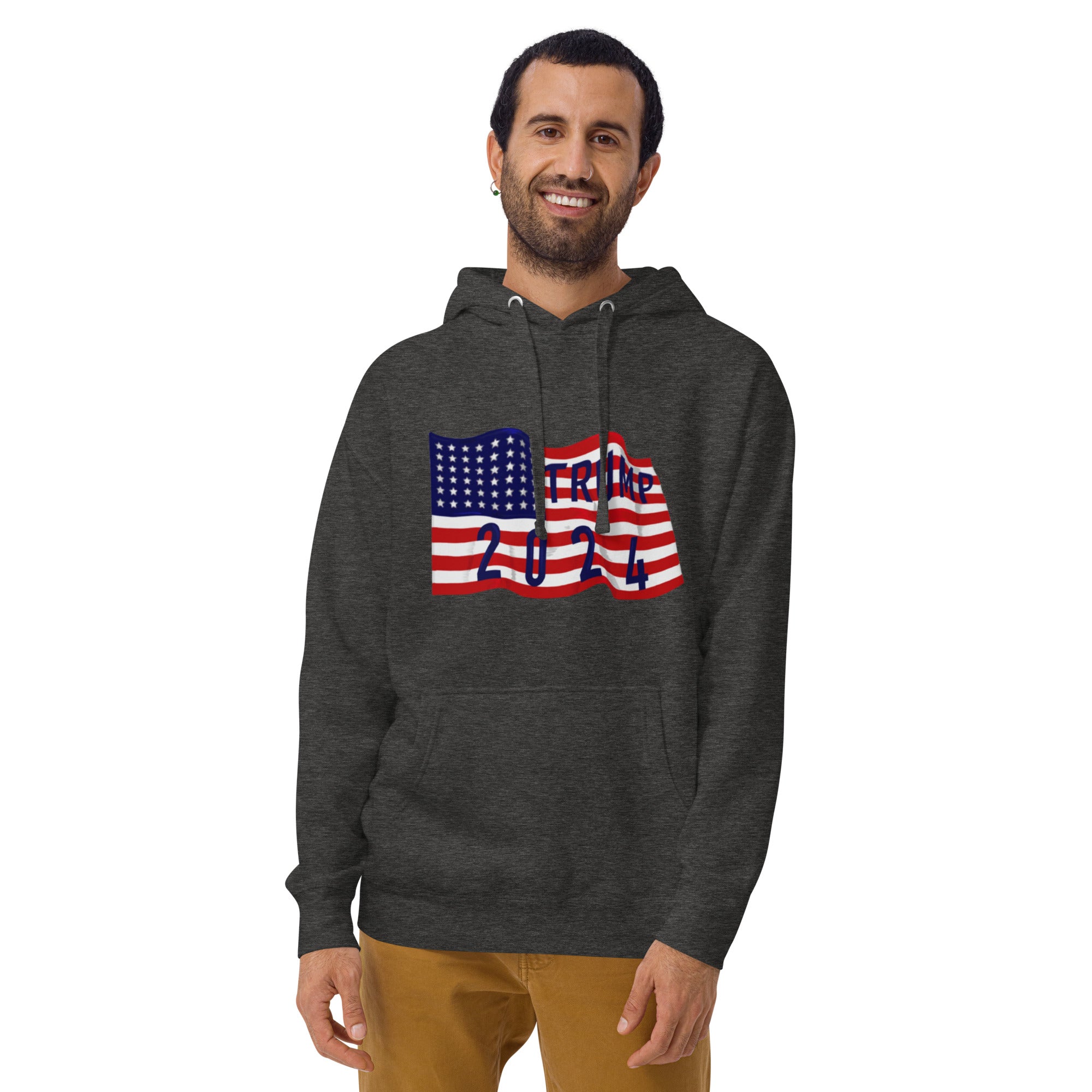 Trump 2024 Flag Hoodie - Patriotic Design, Premium Quality -Trump 2024 Flag #45