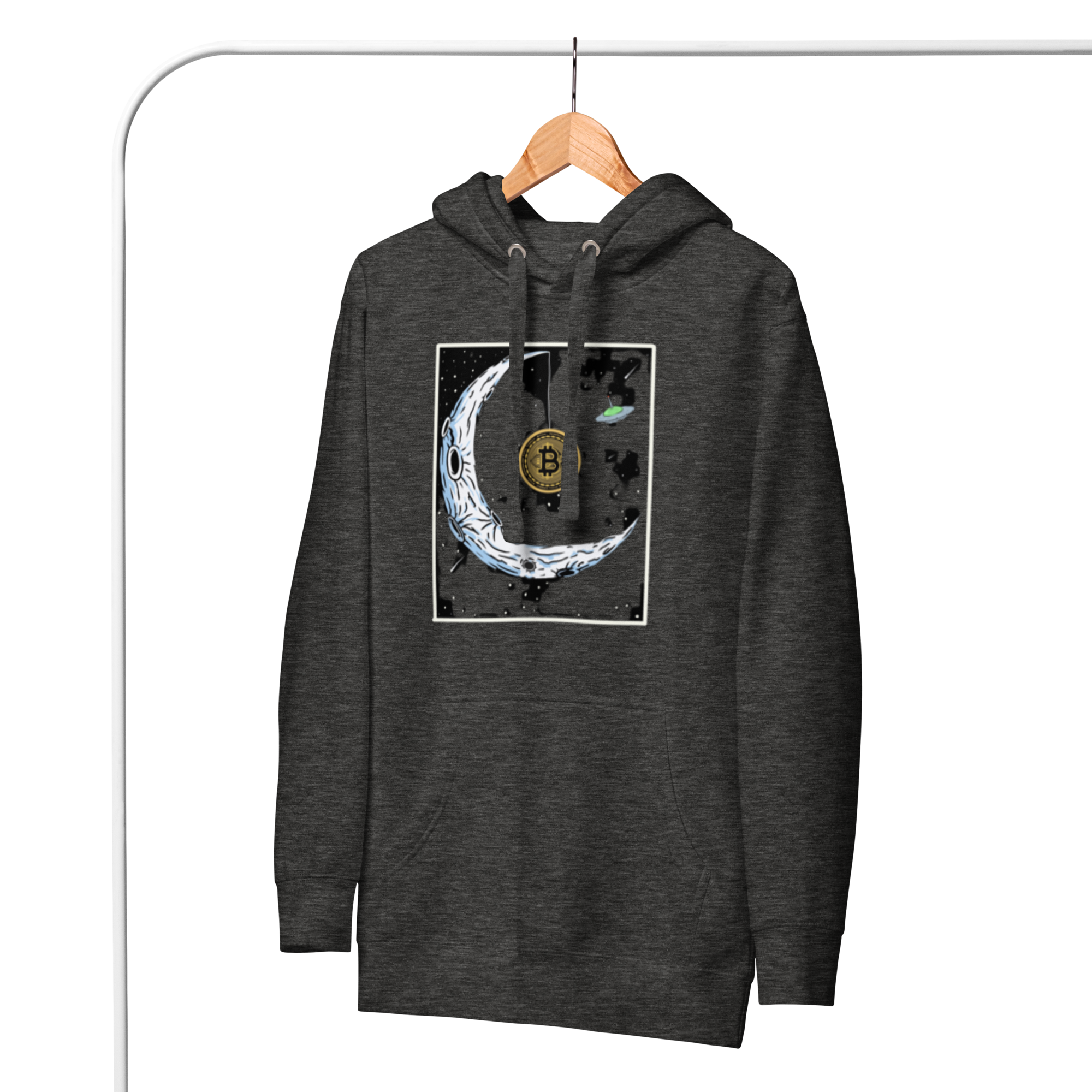 Bitcoin to the Moon Hoodie - Iconic Design, Premium Comfort for BTC Enthusiasts UFO