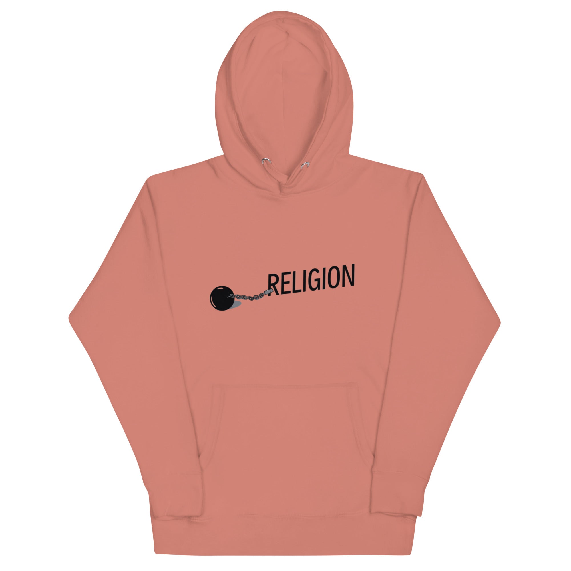 Chained Religion Hoodie - Symbolic Design, Premium Comfort RELIGION IS A SCAM HOODIE