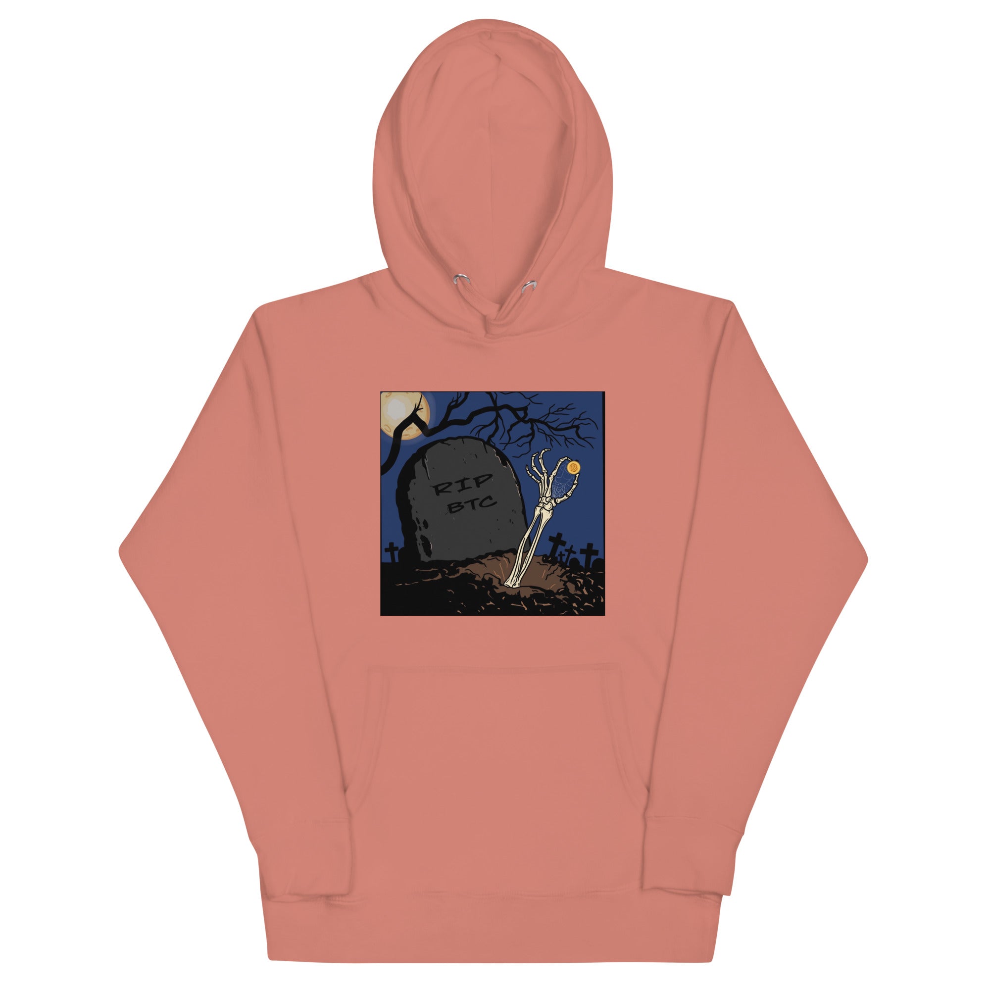 RIP Bitcoin Hoodie - Bold Design, Premium Comfort for BTC Fans - RIP BTC Hoodie | FUTURE OF CRYPTO