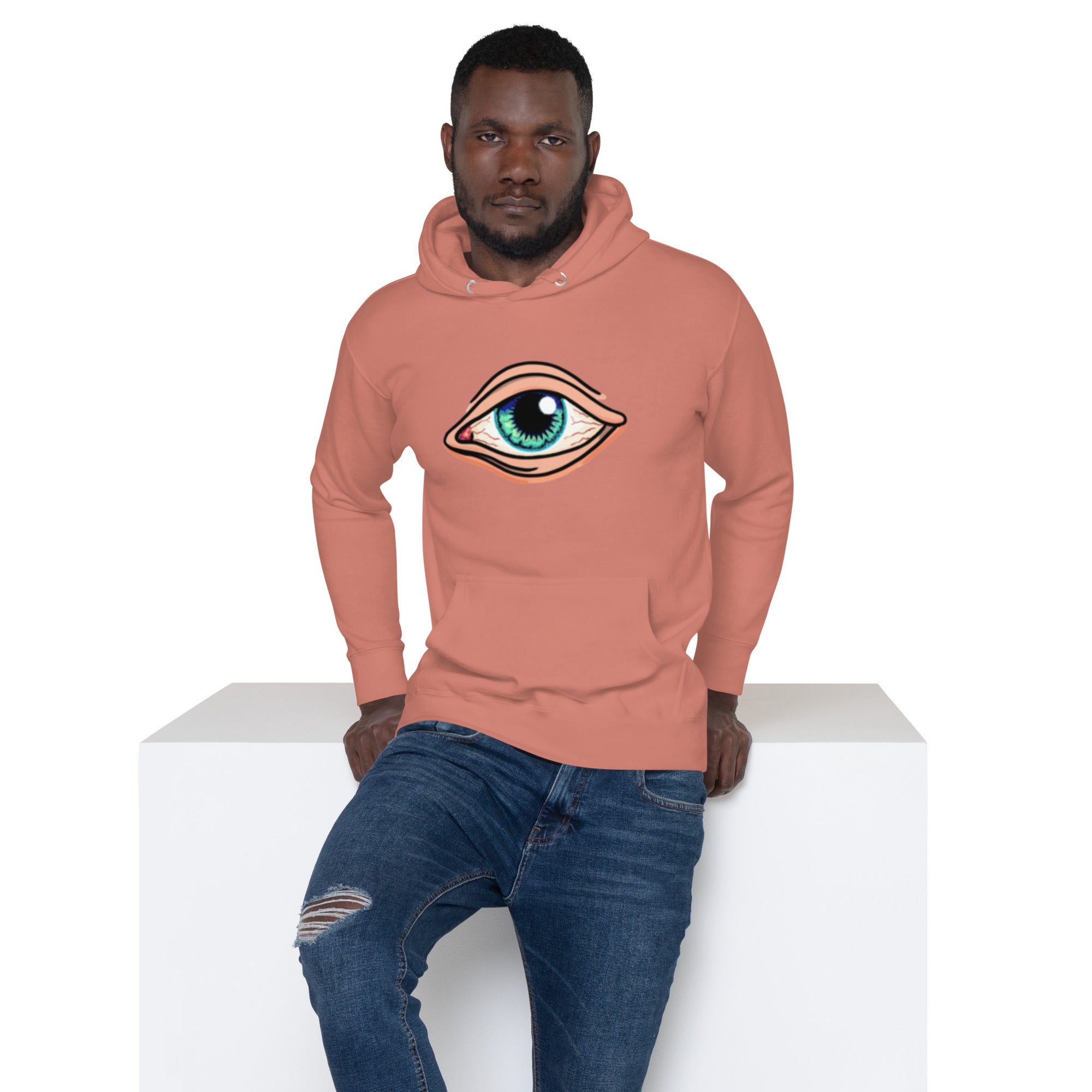 EYE Hoodie - EYE SEE YOU Mystical Design, Premium Comfort "ALL SEEING EYE" 3RD EYE HOODIE