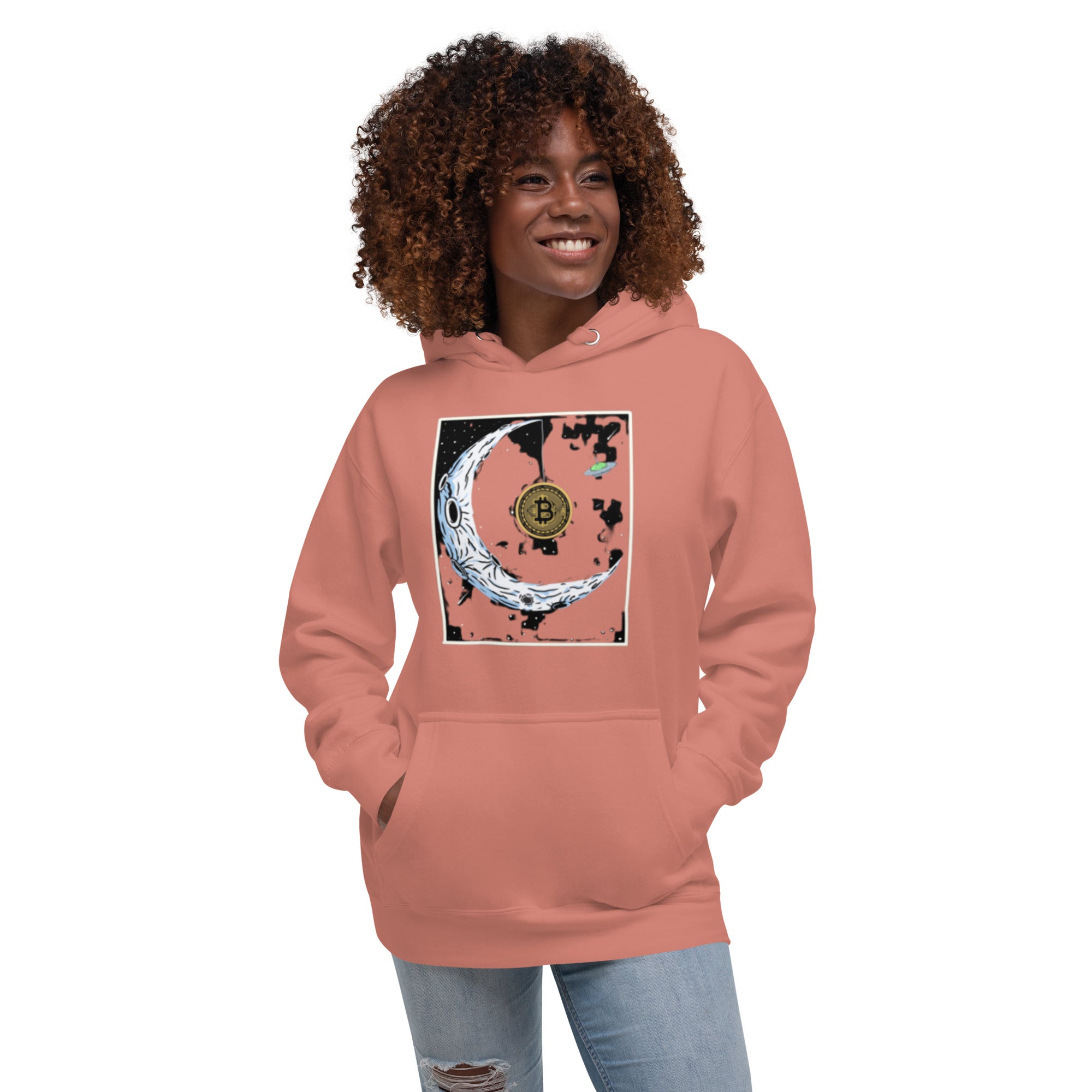 Bitcoin to the Moon Hoodie - Iconic Design, Premium Comfort for BTC Enthusiasts UFO