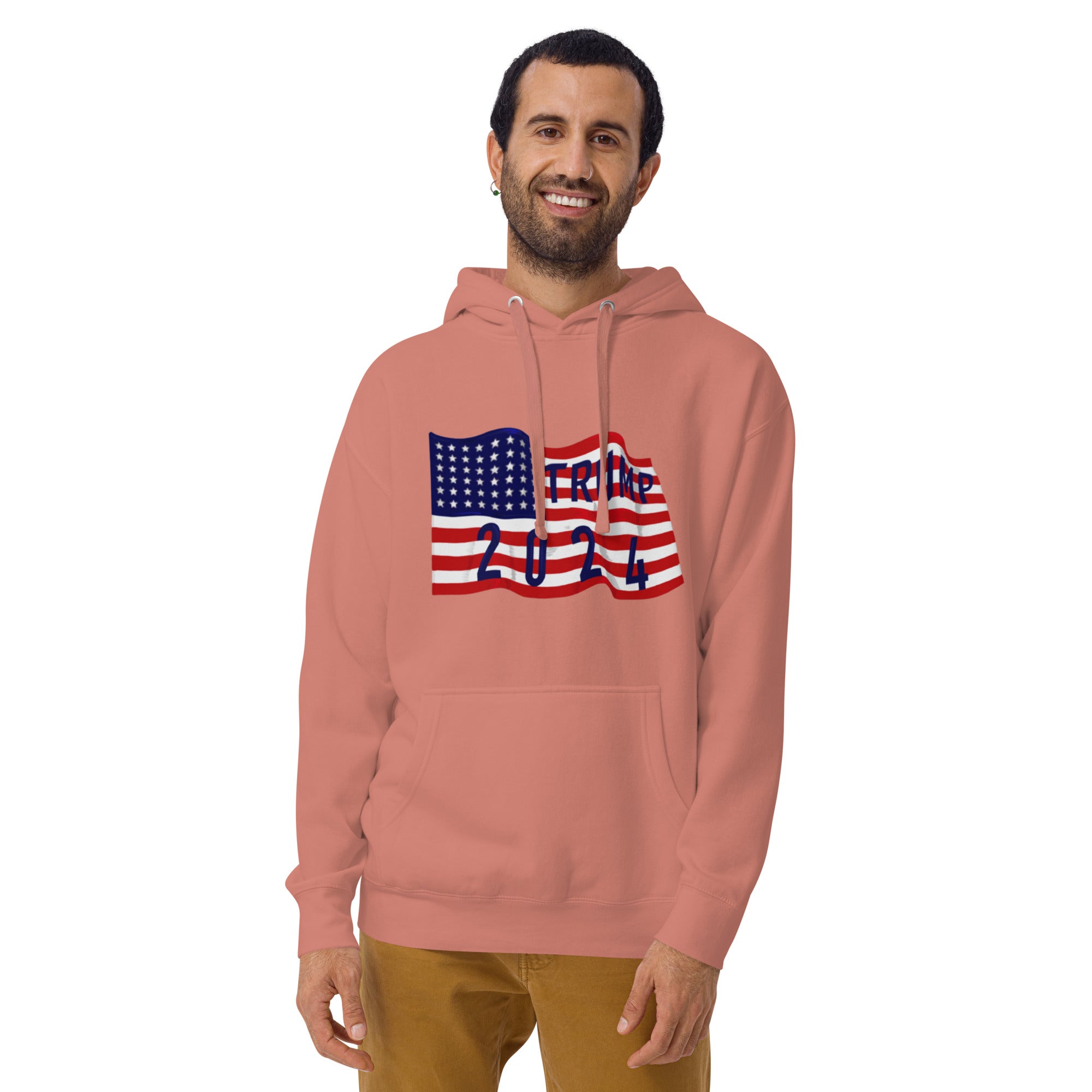 Trump 2024 Flag Hoodie - Patriotic Design, Premium Quality -Trump 2024 Flag #45