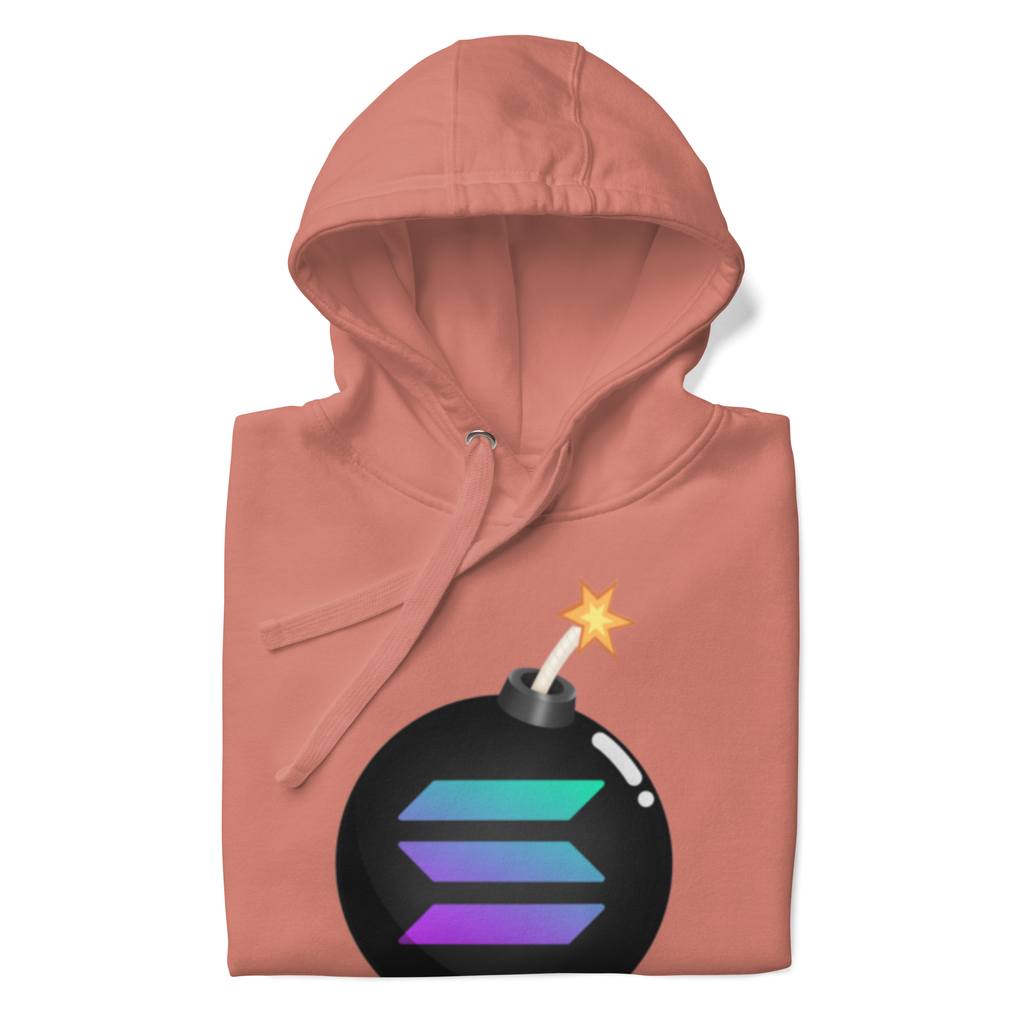 Solana Bomb Hoodie - Explosive Style for Crypto Fans, High-Quality Cotton Blend